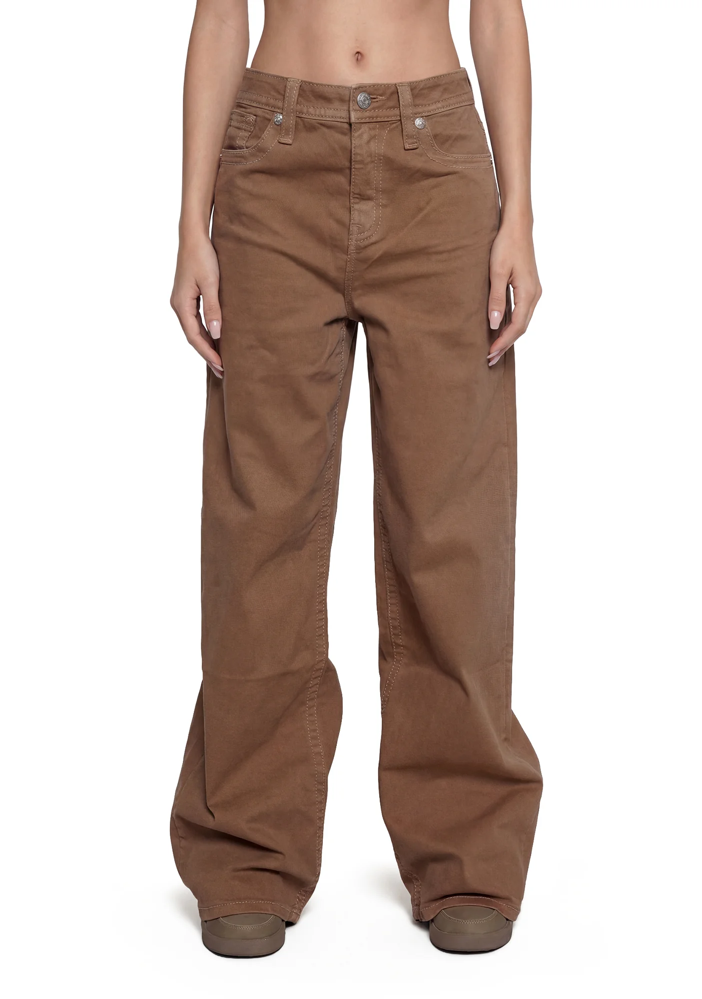 Johanne Baggy Wide - Khaki