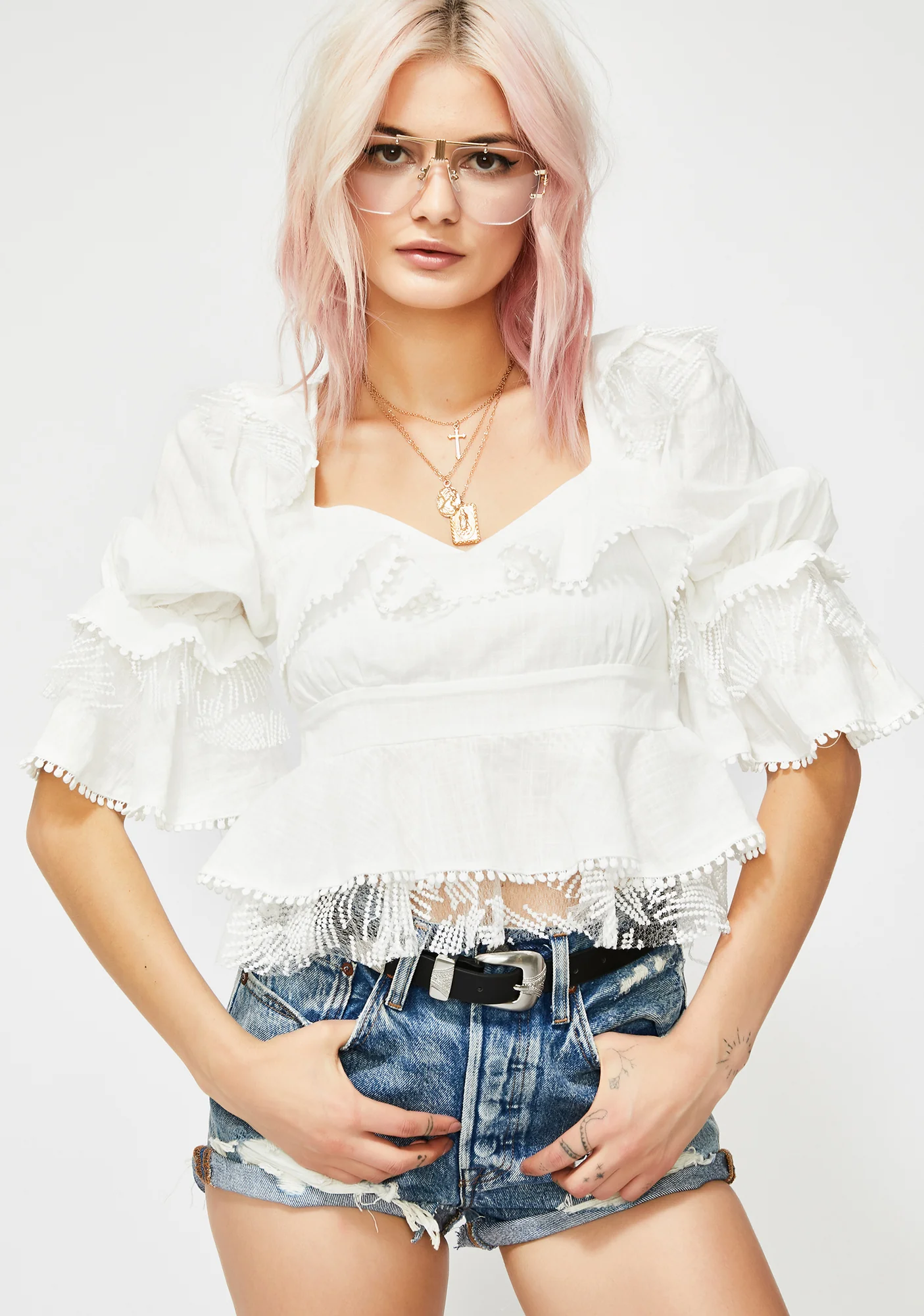 Angel Soul Ruffled Blouse