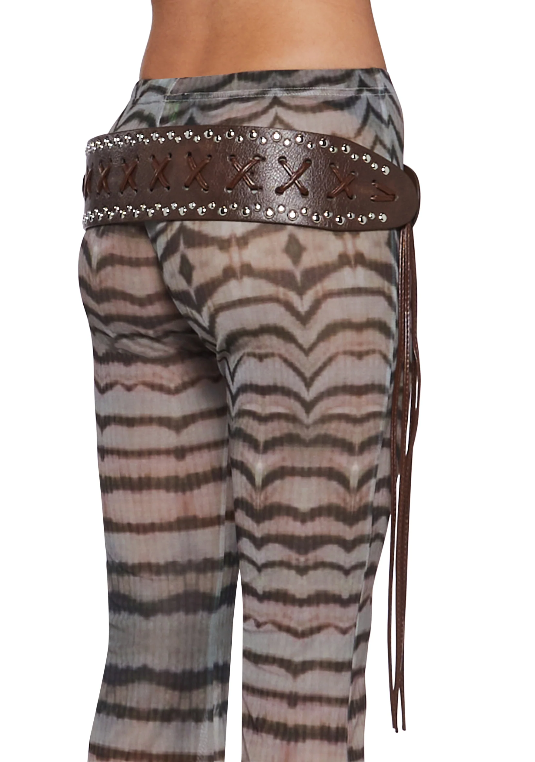 Stud and Stitched Waist Belt - Image 3