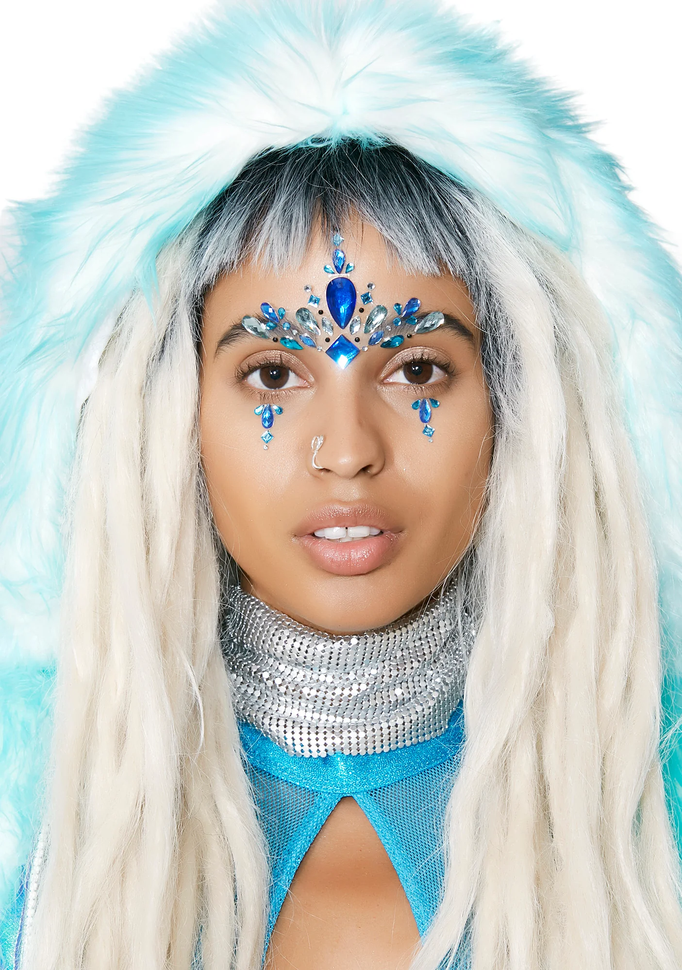 Blue Face Gem Set