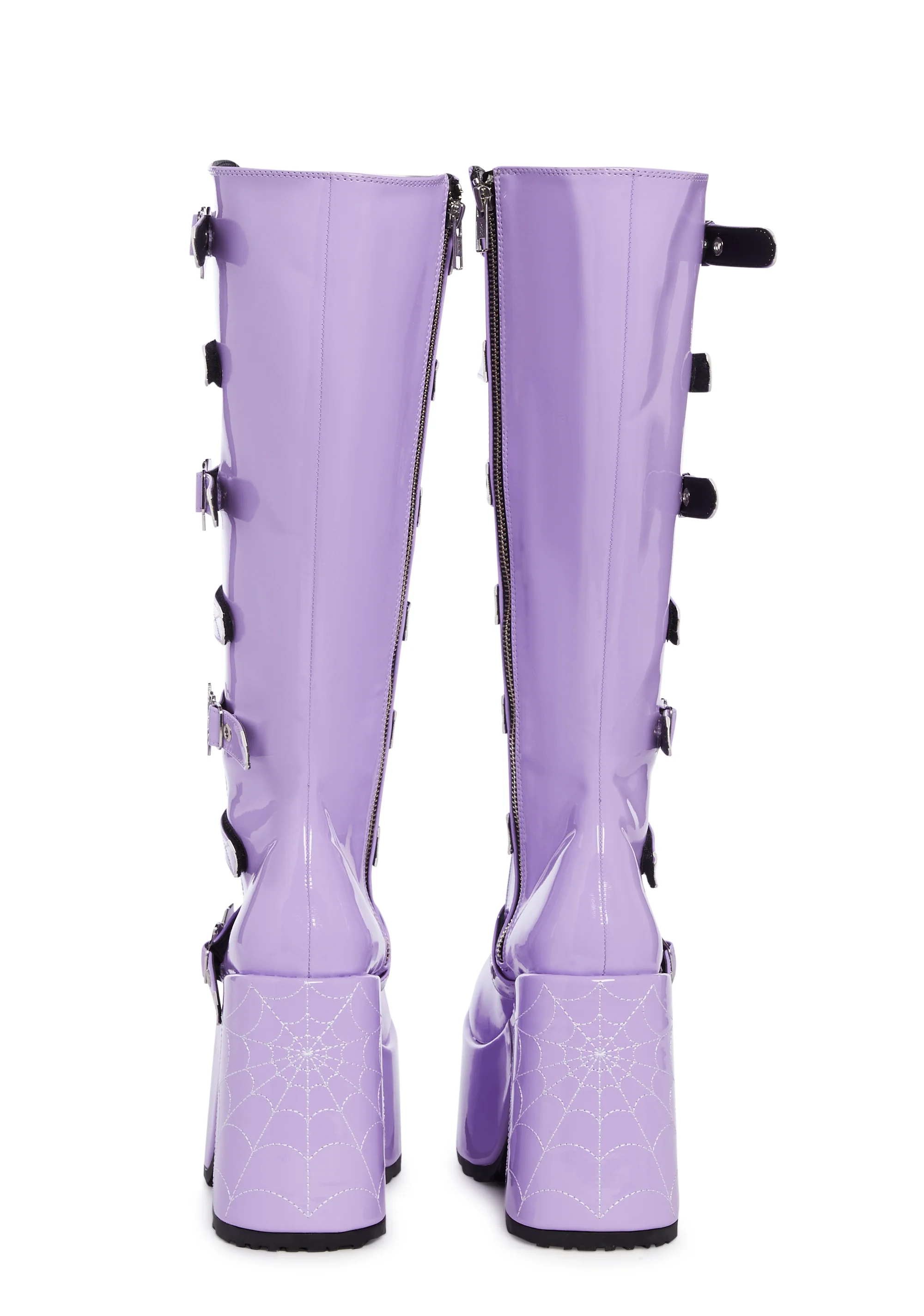 Camel-223 Platform Glow In The Dark Knee High Boots - Image 4