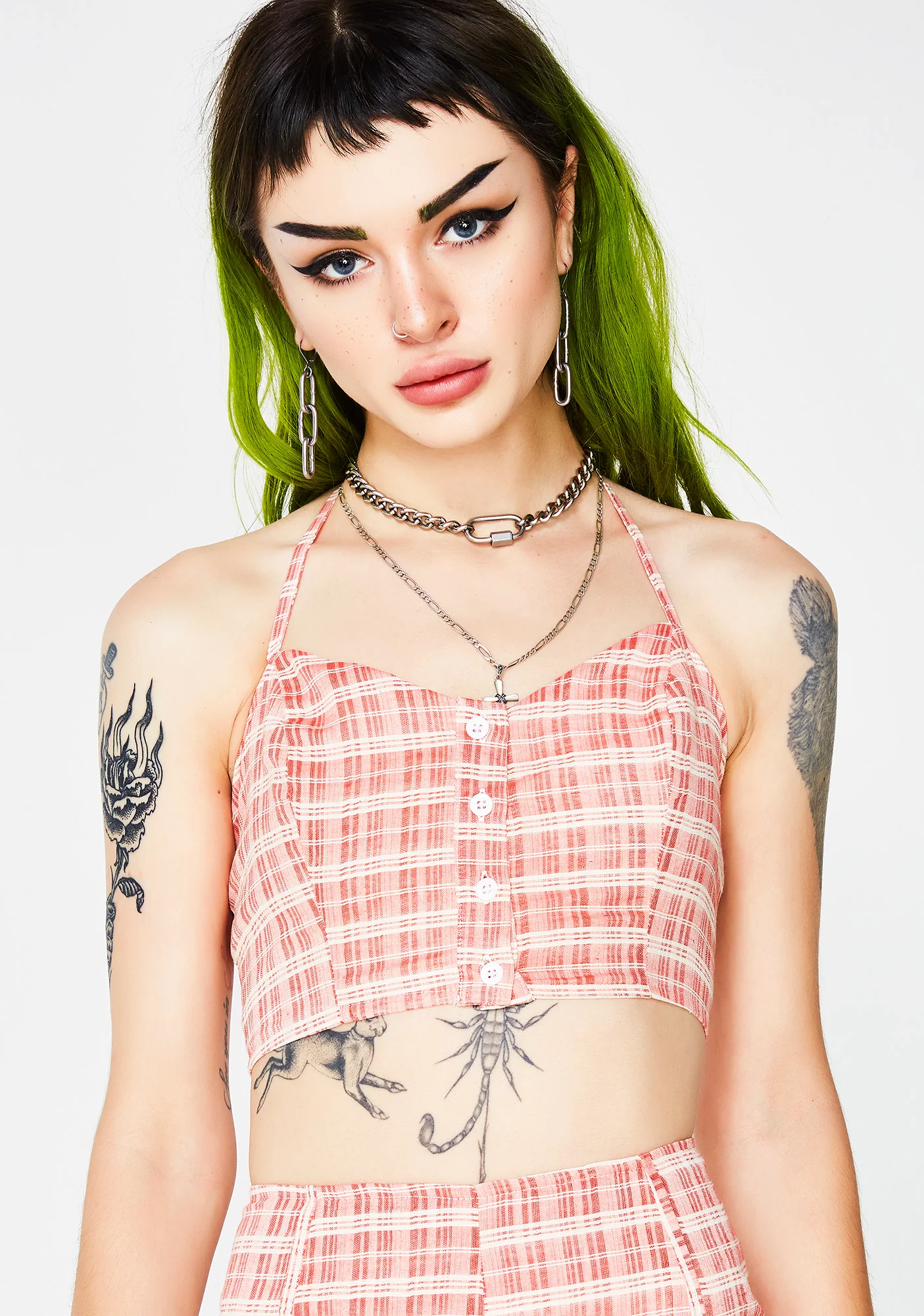 Candy Coated Plaid Top