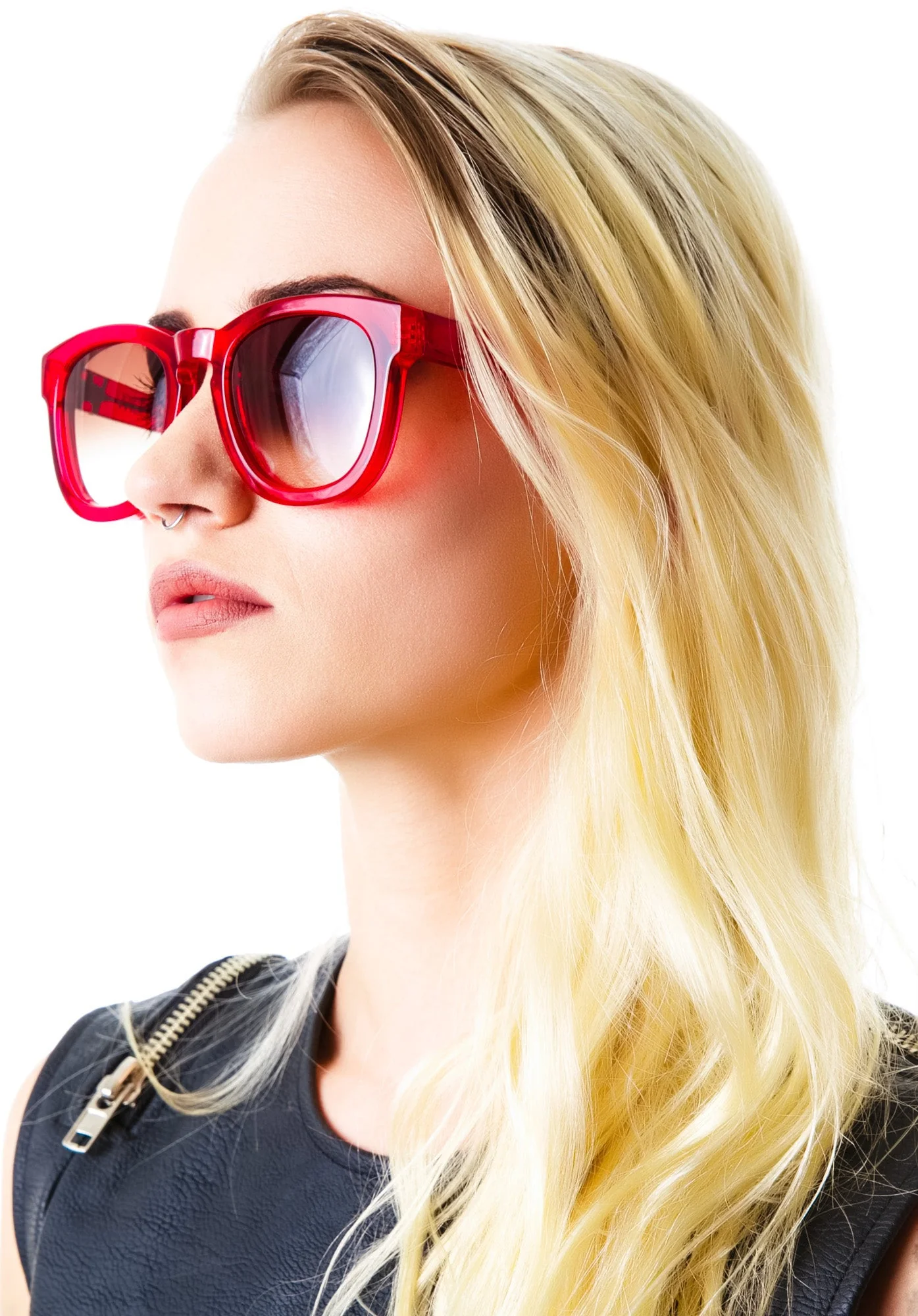 Classic Fox Sunglasses - Red - Image 11
