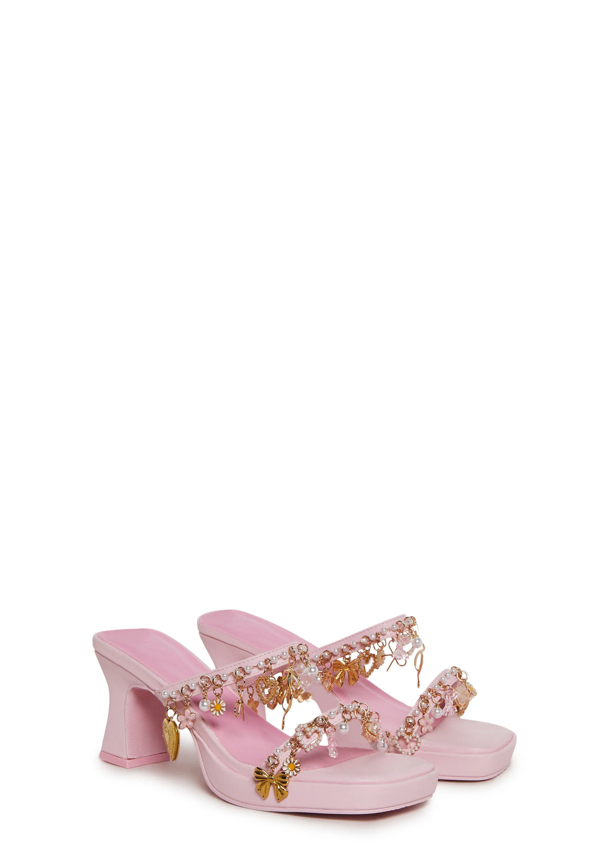 Charms and Cheer Sandals - Pink - Image 3