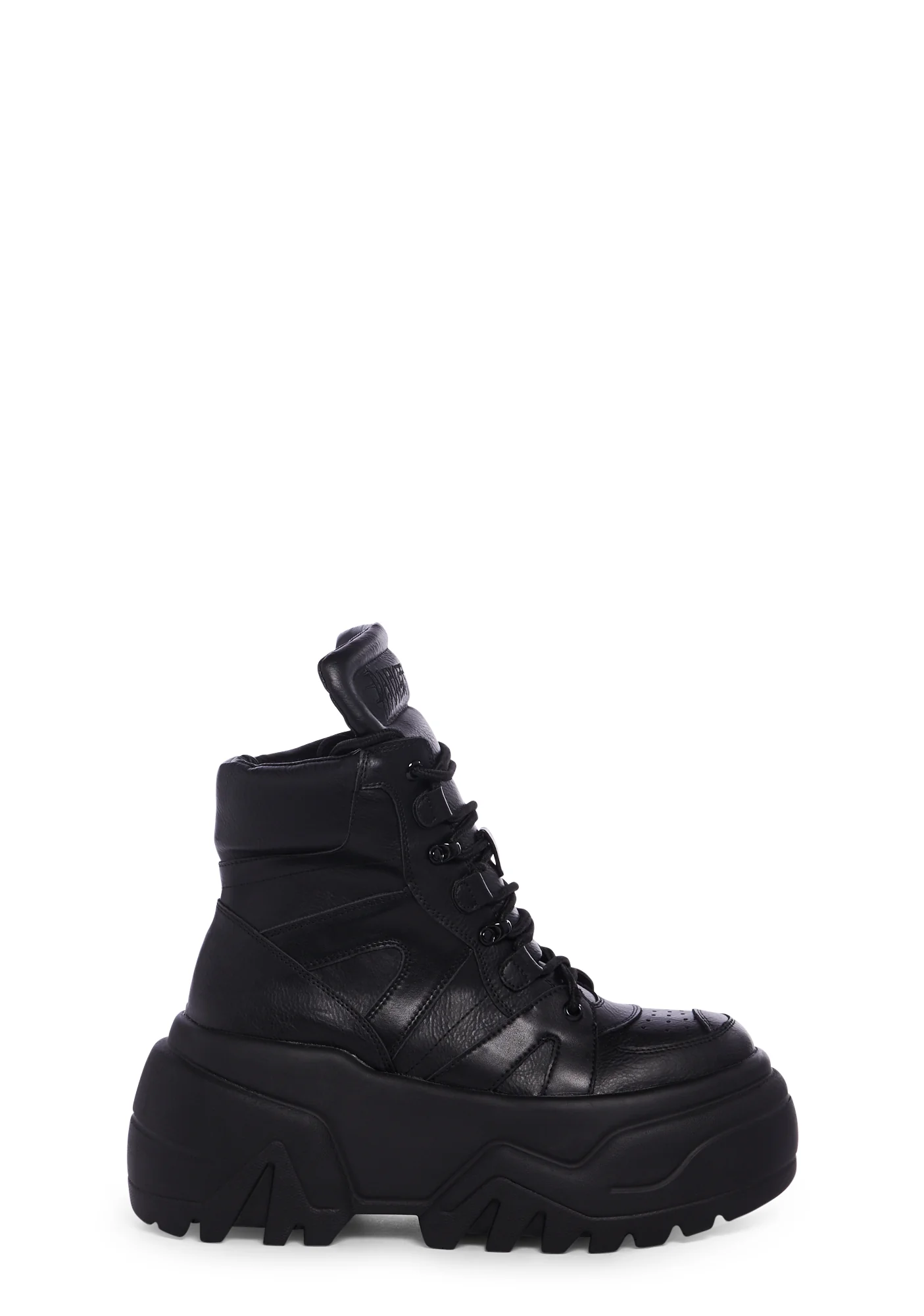 Crossfade High Top Platform Sneakers - Black