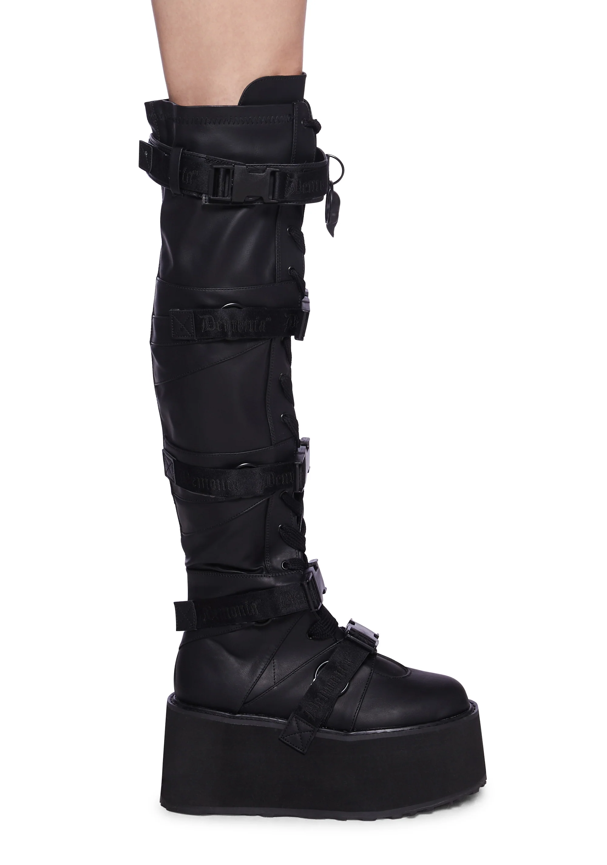 Damned-325 Knee High Boots
