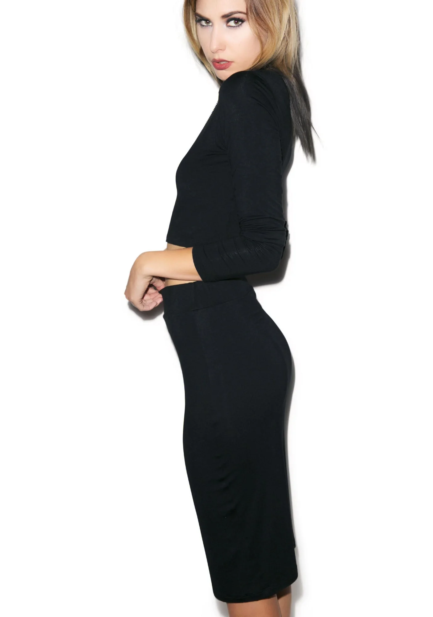 Dat Pencil Skirt - Dark Purple - Image 20