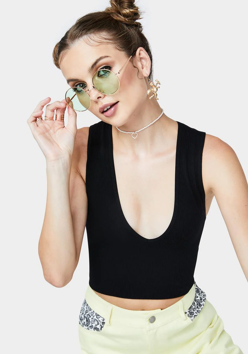Don't Judge Me Plunge Top