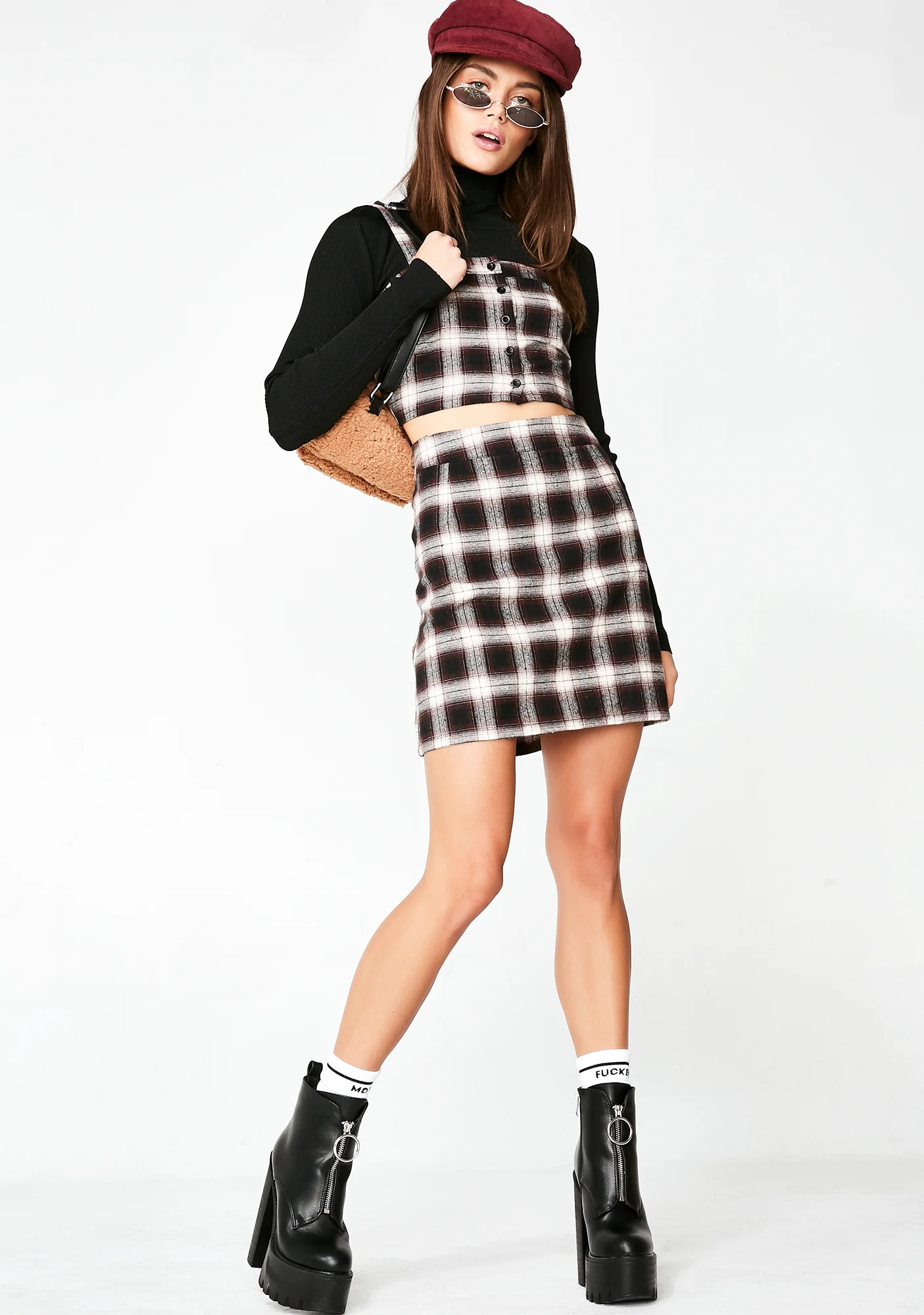 Drama Addict Plaid Set - Image 5