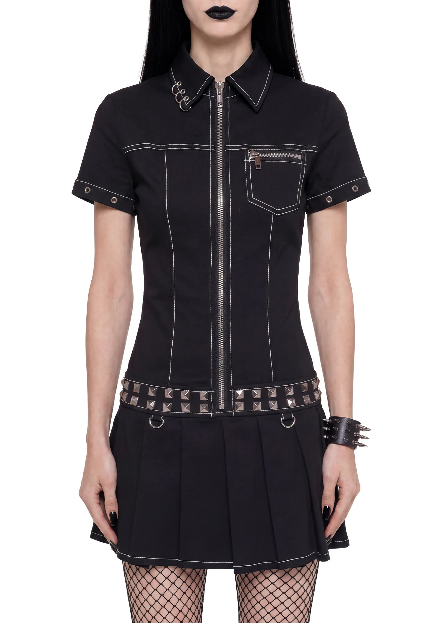 Defiance Drop Waist Utility Dress - Image 5