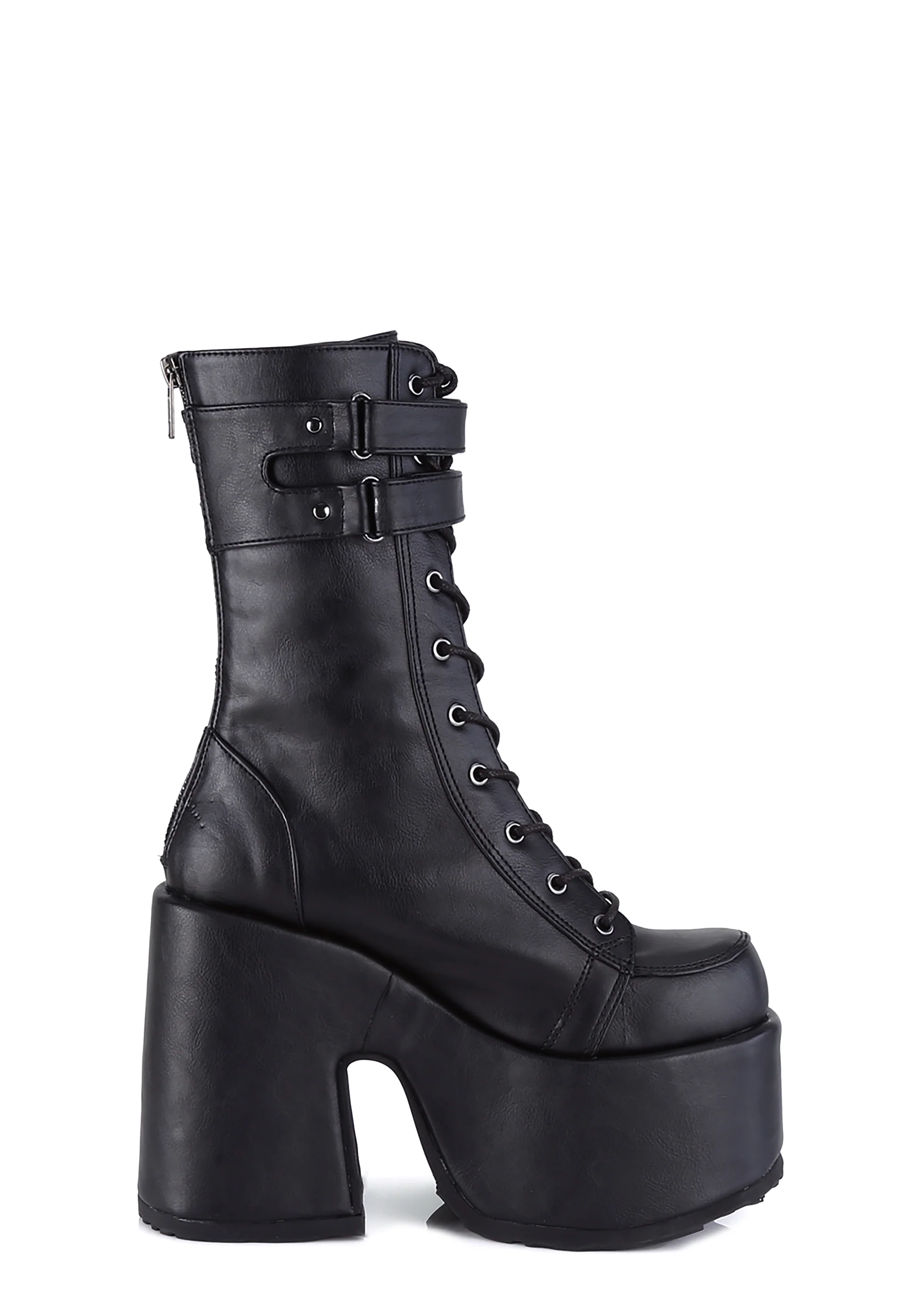 CAMEL-250 Platform Mid-Calf Boots