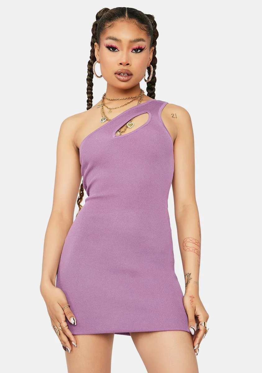 Fairy Fantastic One Shoulder Cutout Bodycon Dress