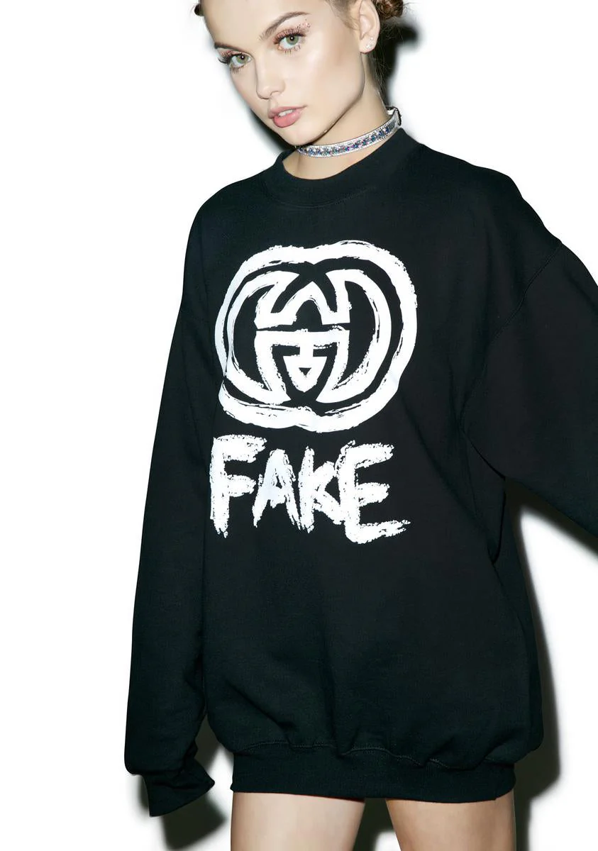 Fake GG Sweatshirt - Red - Image 3