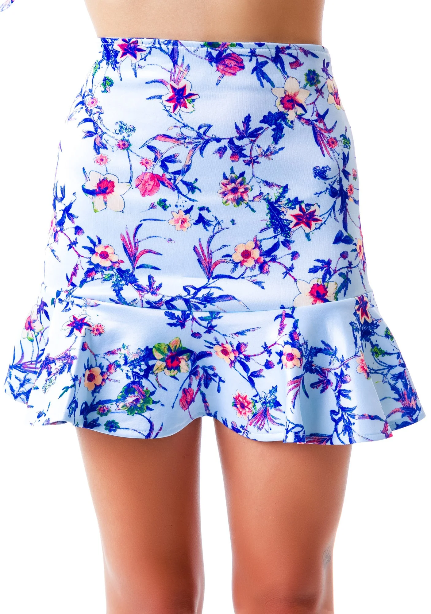Flora Peplum Talk Skirt - White - Image 6