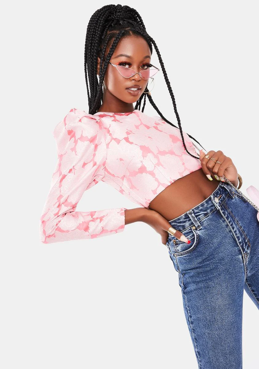 Floral Long Sleeve Top - Image 2