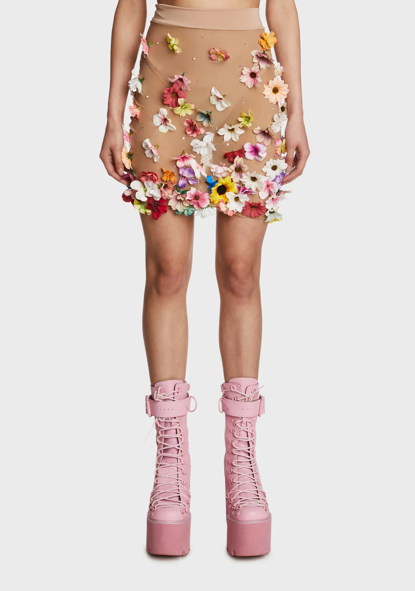 Flower Power Mini Skirt
