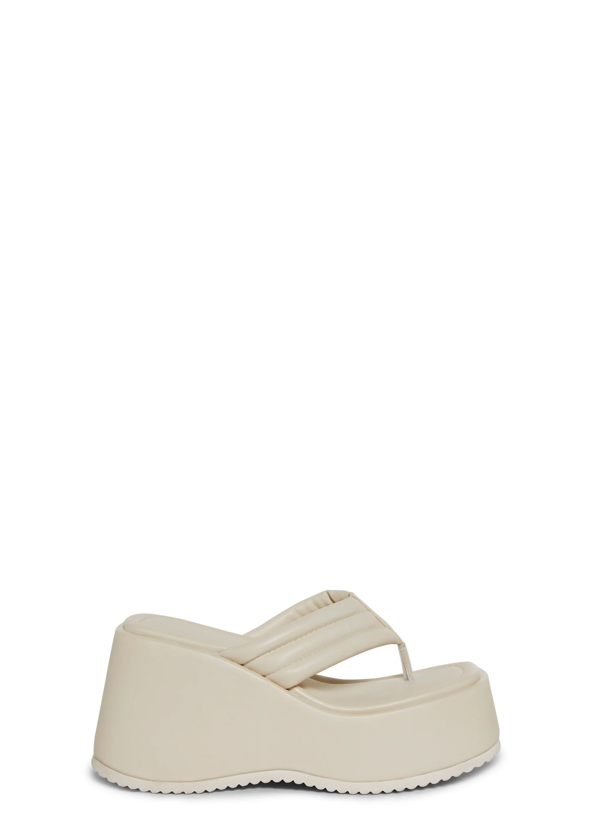 Happy Greetings Platform Sandals - Off White