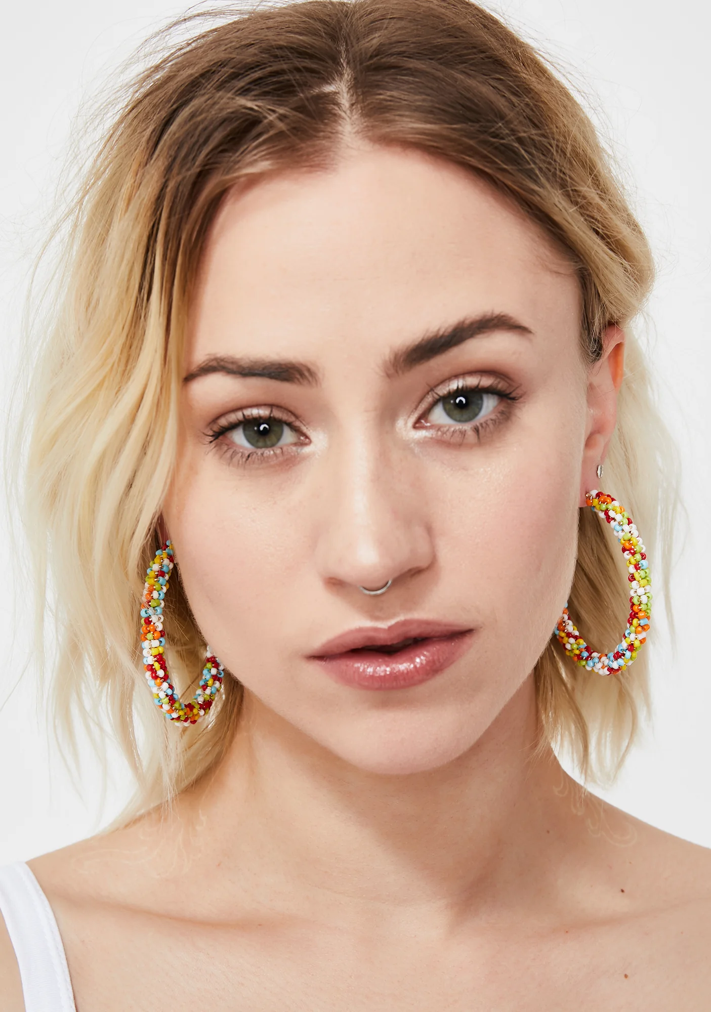 Funfetti Dream Beaded Hoops