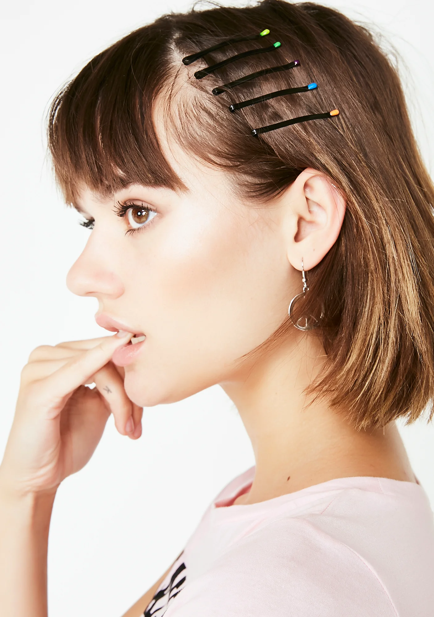 Funky Babe Rainbow Tip Bobby Pins