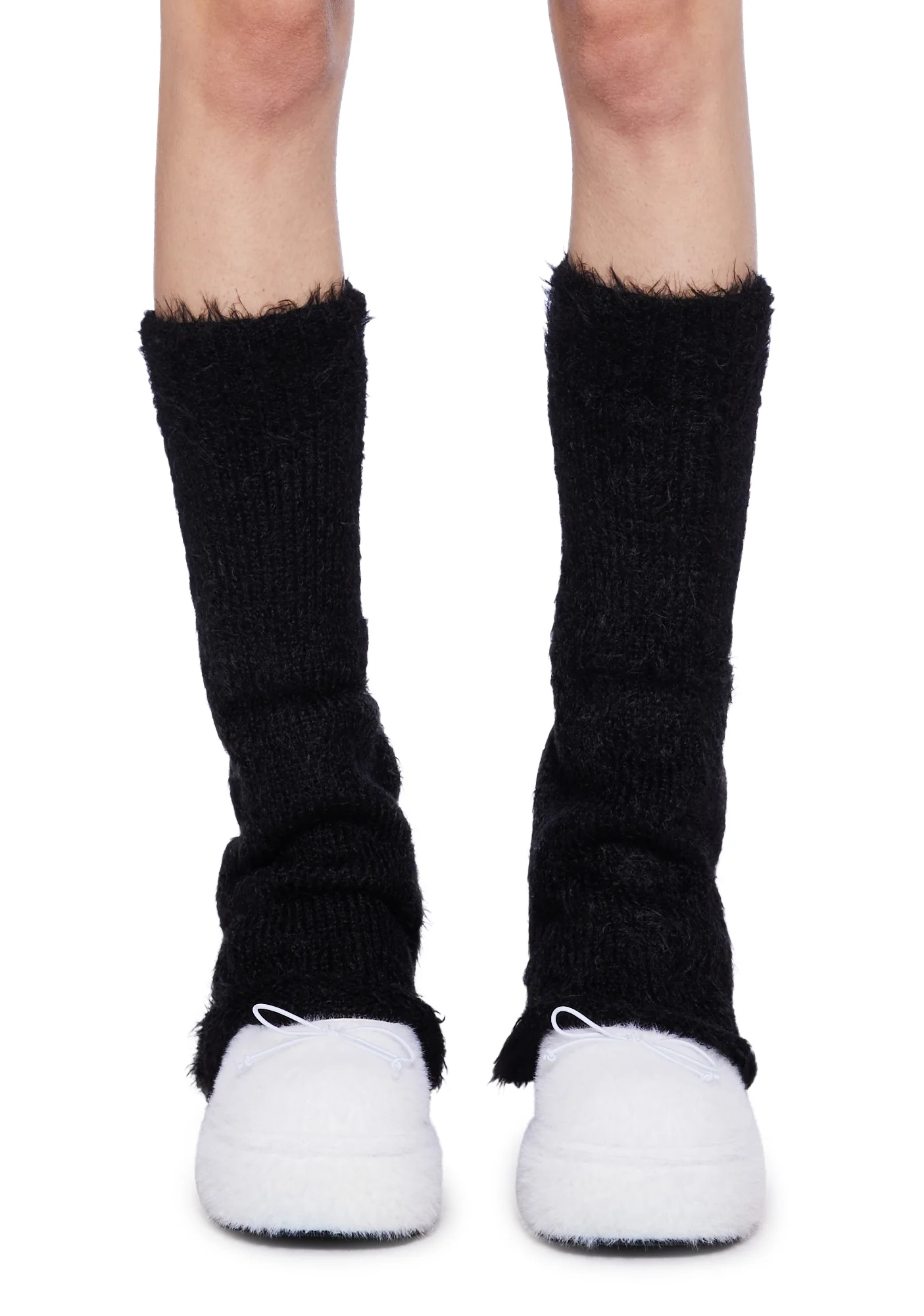 Furry Abyss Leg Warmers- Black