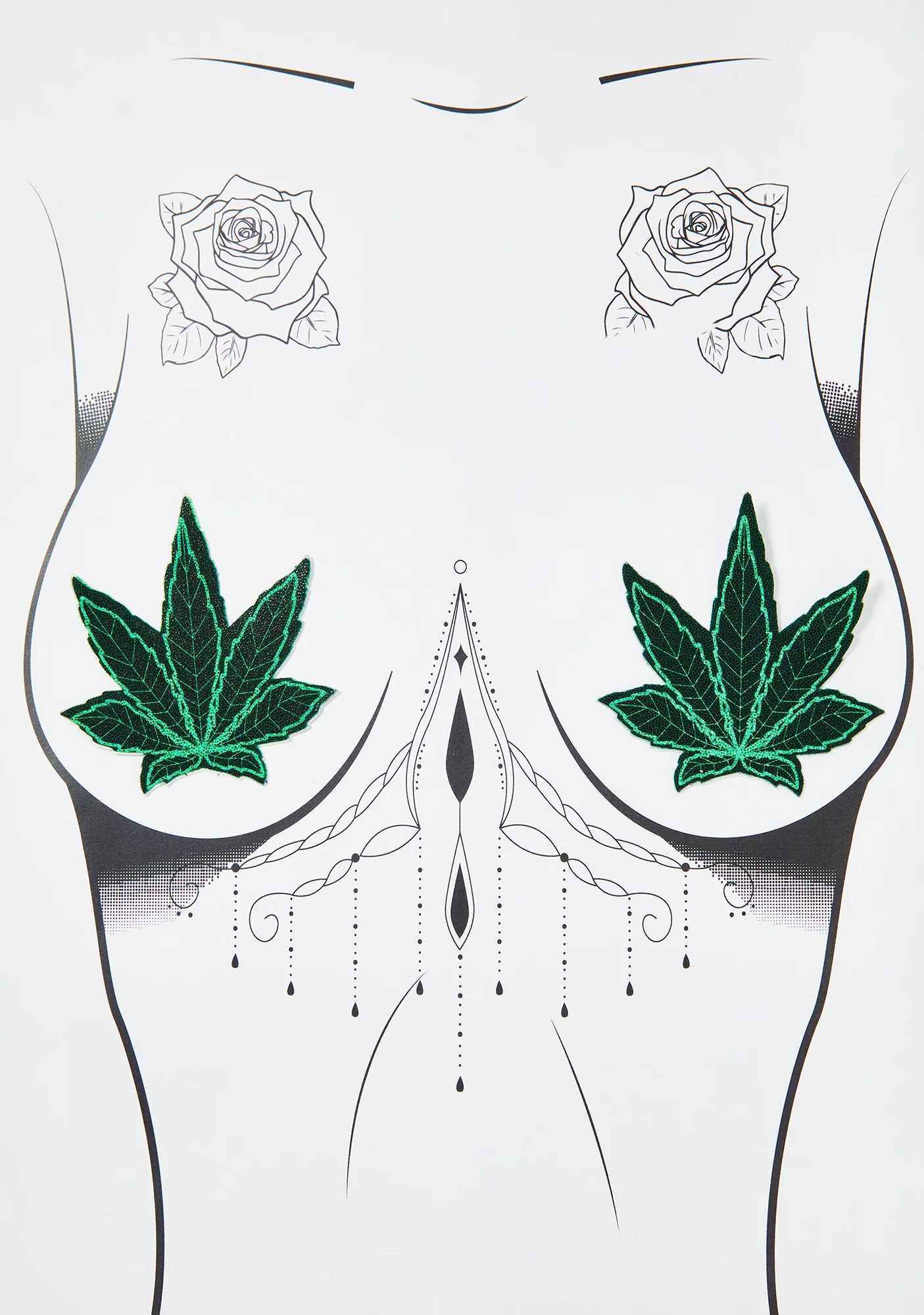 Ganja Green Leaf Pasties