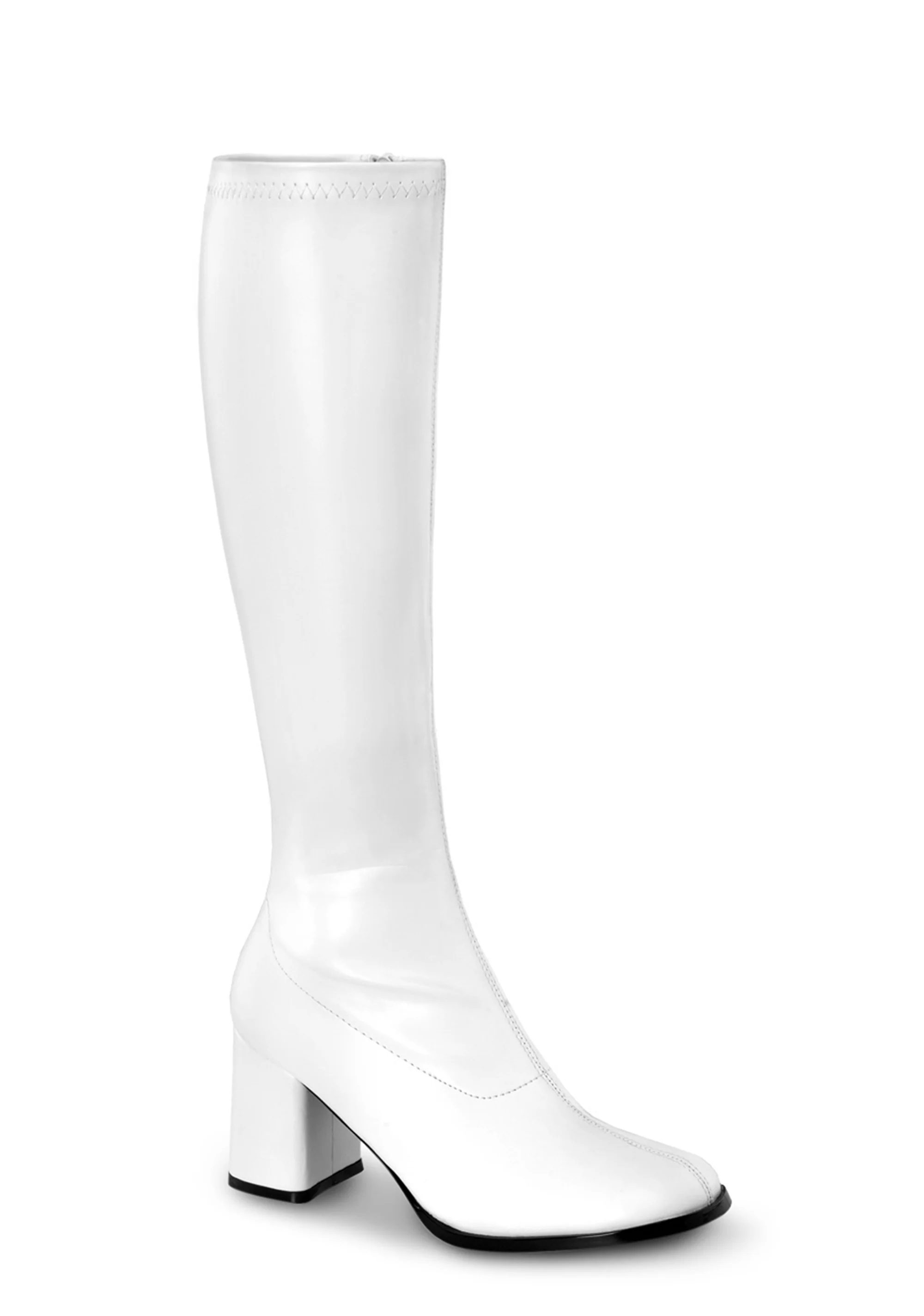 Gogo 300 Knee High Boots - White - Image 2