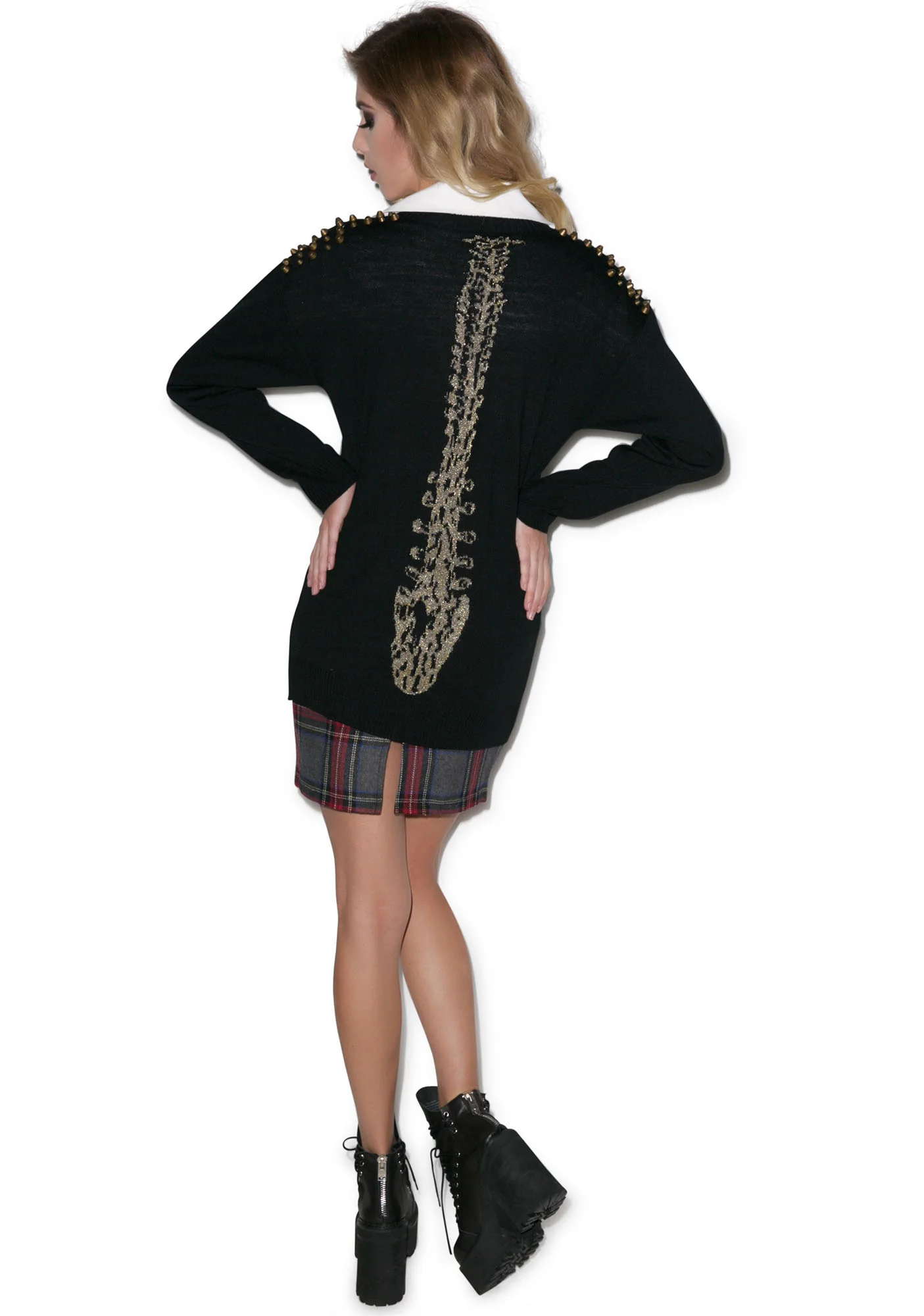 Gold Spineless Cardigan - Image 2