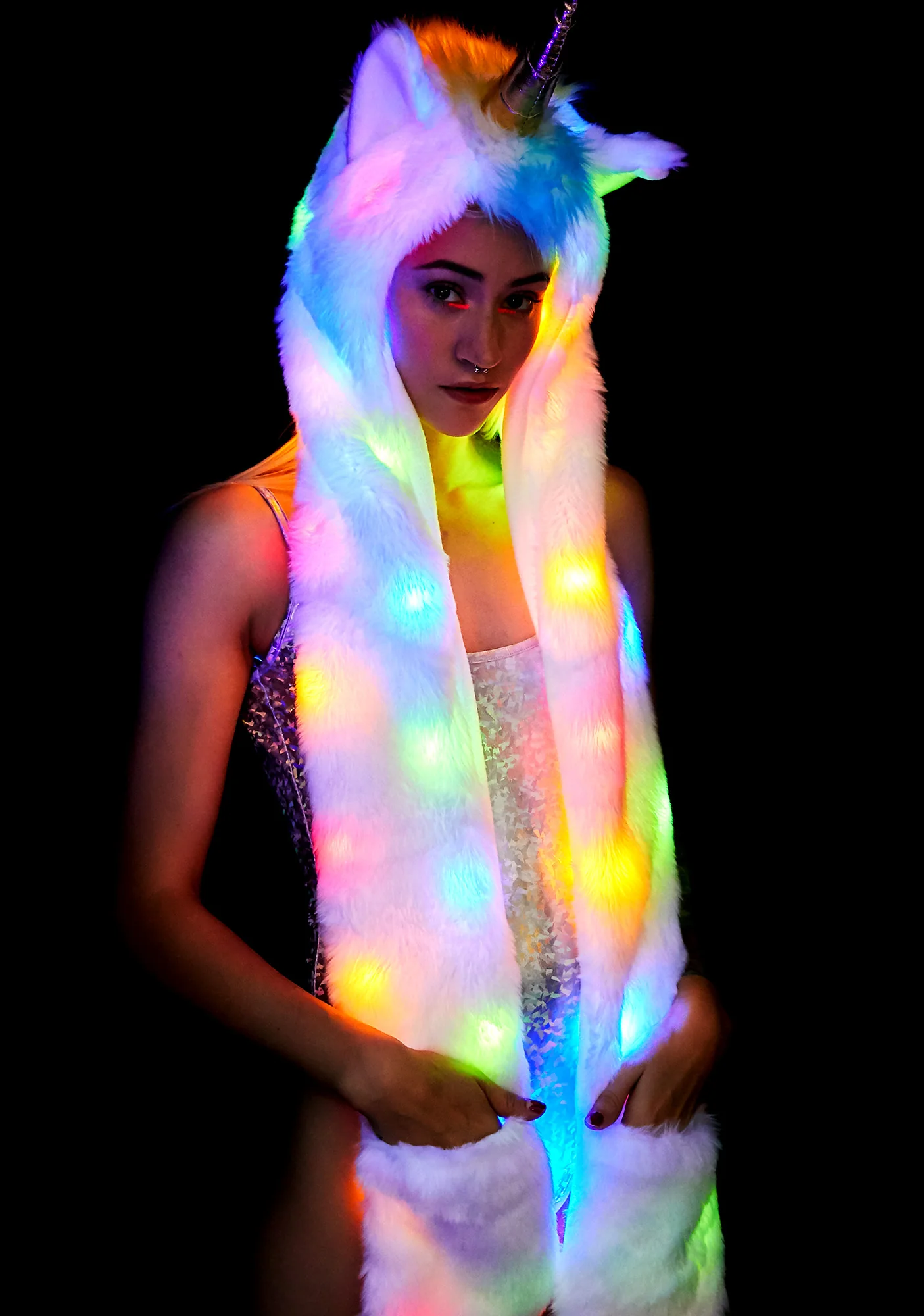 Golden Unicorn Light Up Hood
