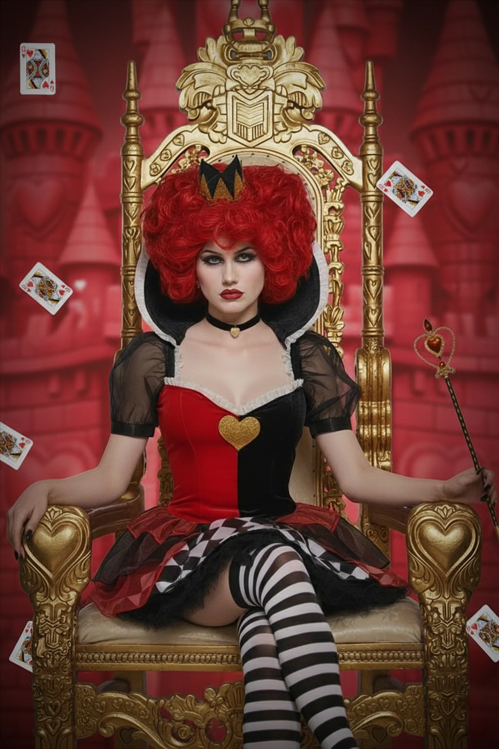 Wonderland Heart Queen Costume - Image 8