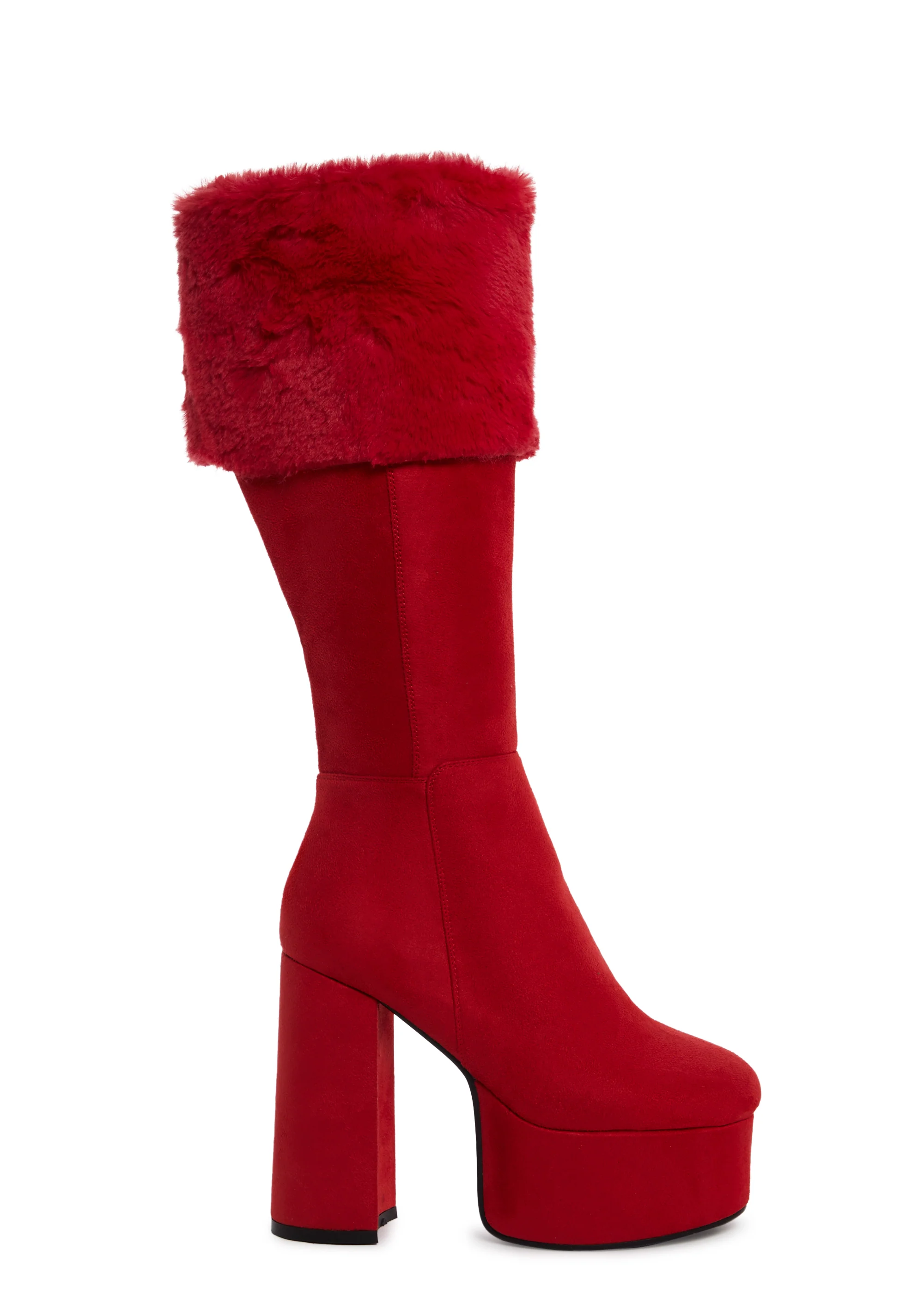 Heaven Knows Platform Boots - Red