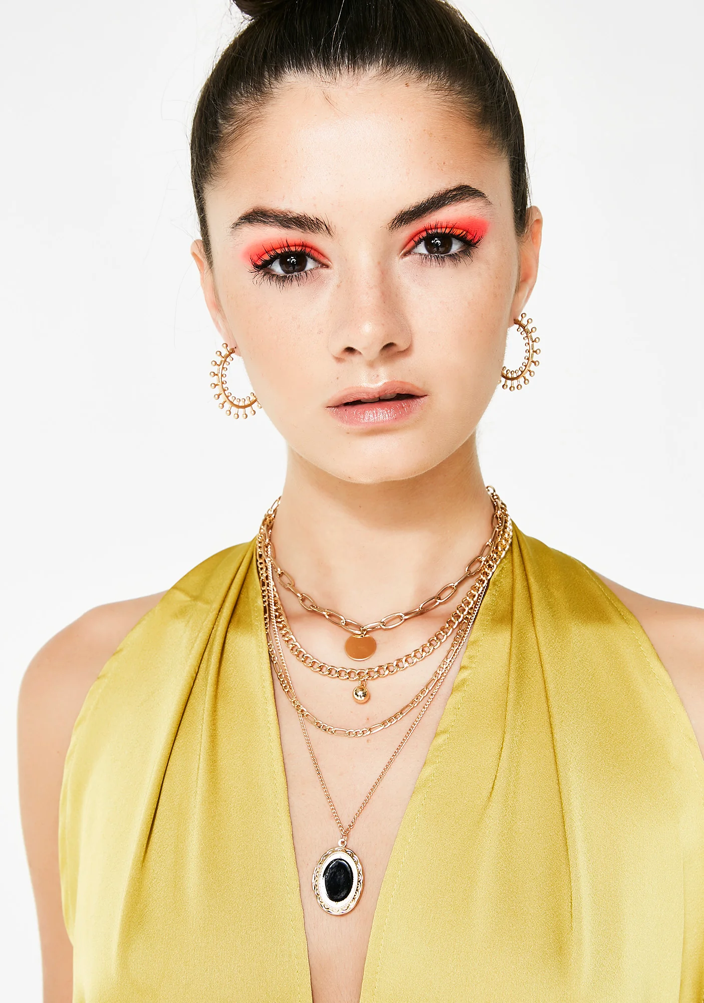 High Rolla Embellished Hoops - Image 2