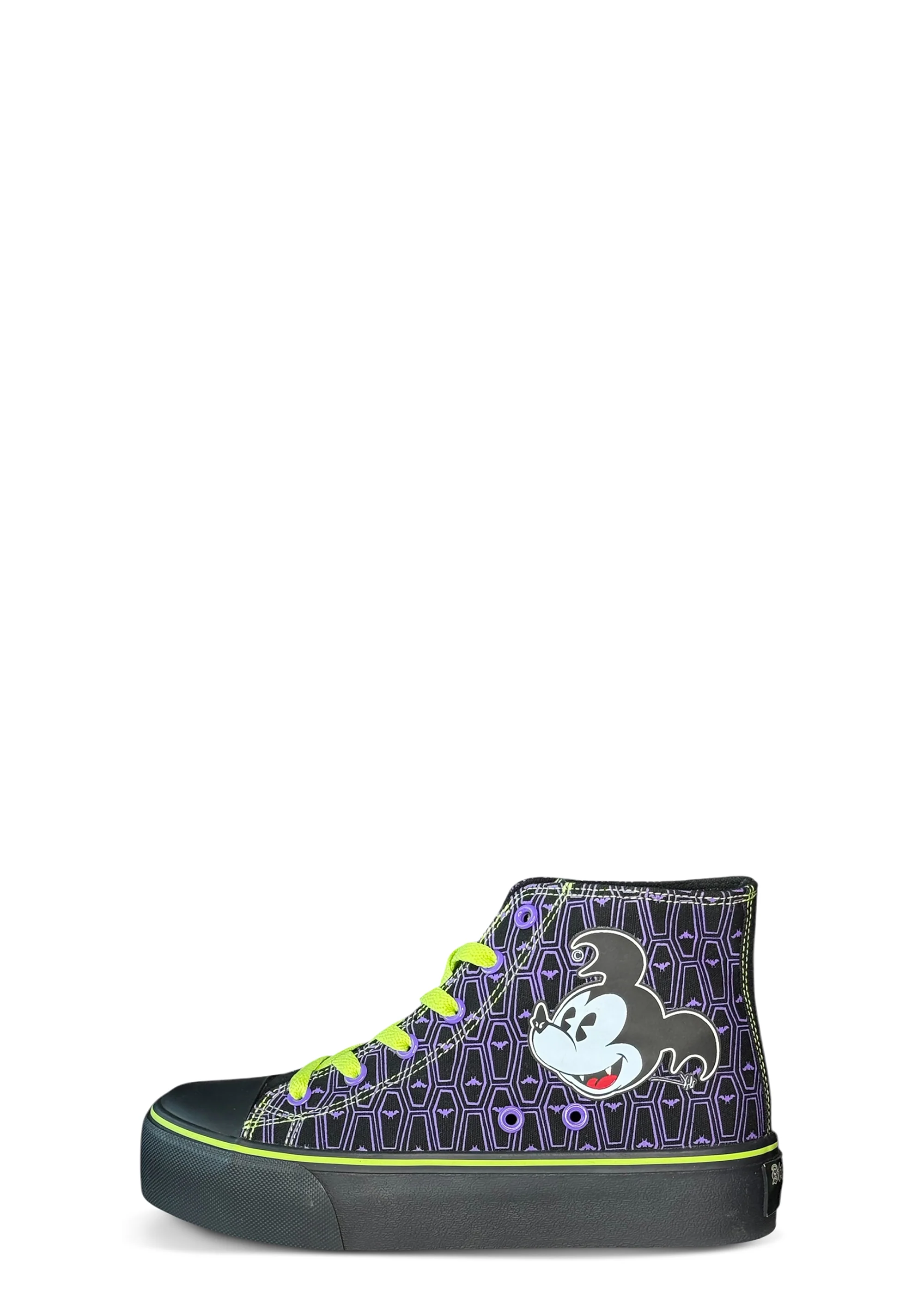 HXC Bats Day Mickey High Top Sneaker - Purple - Image 2