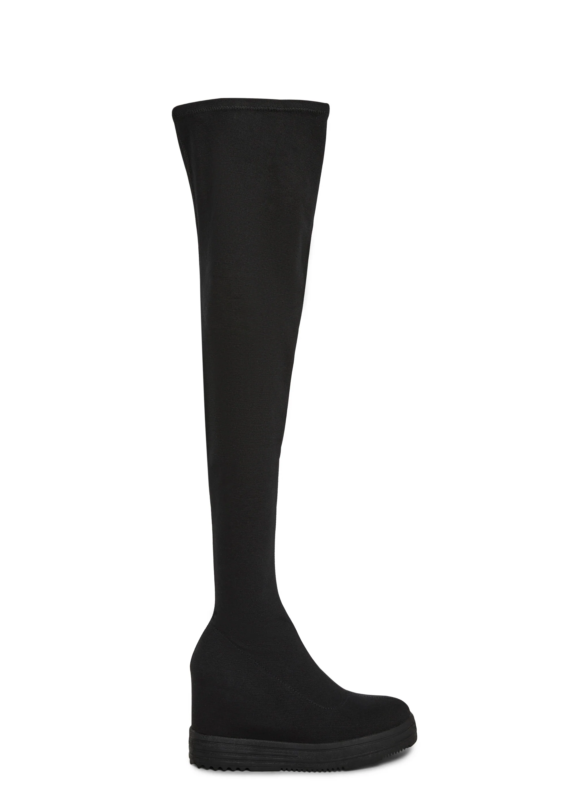 Siren Thigh High Wedge Boot