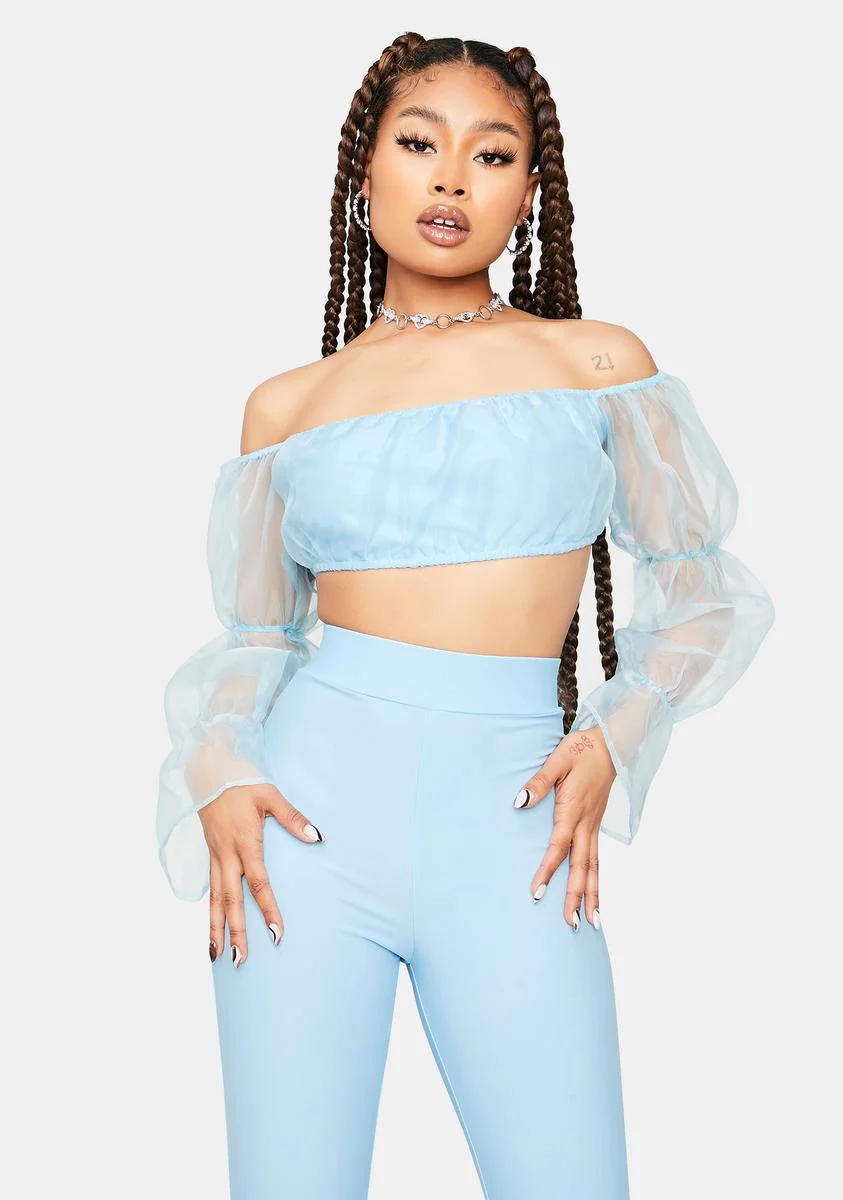 It's A Serve Organza Top And Leggings Set