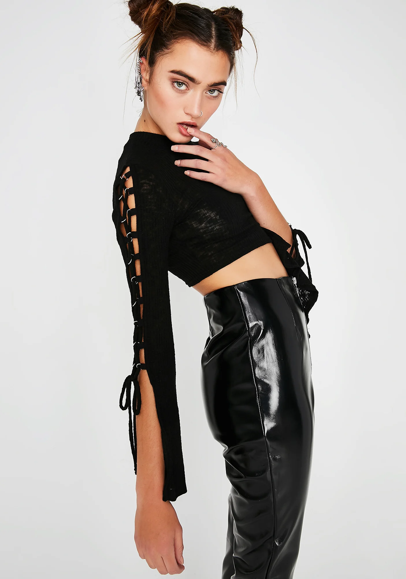 It'z A Tie Lace-Up Top