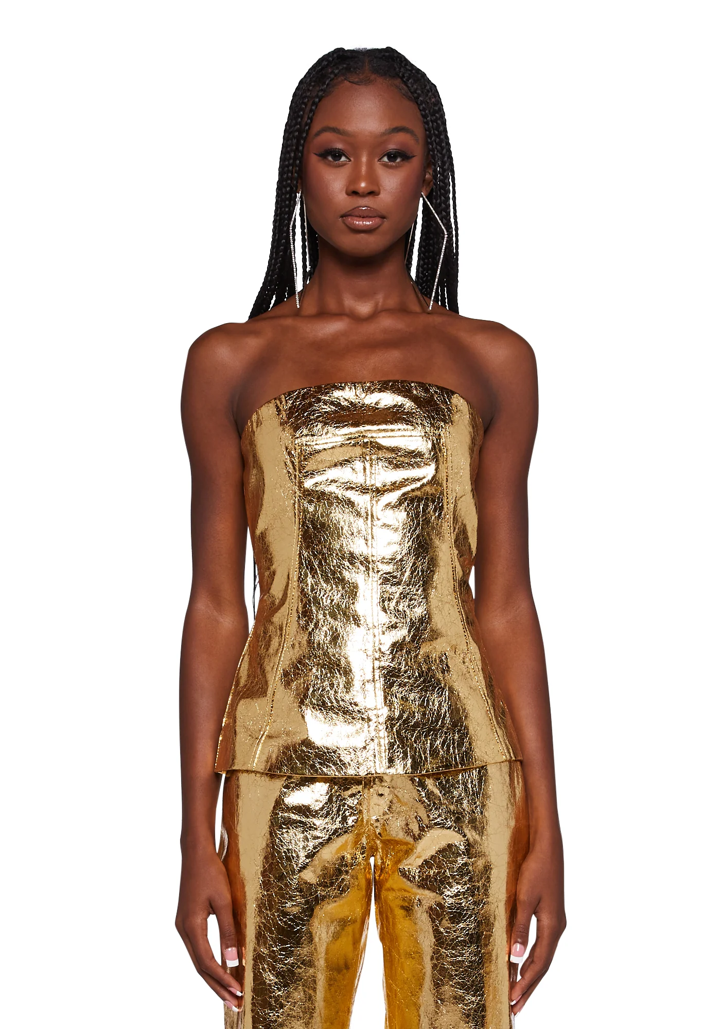 Johanna Metallic Top