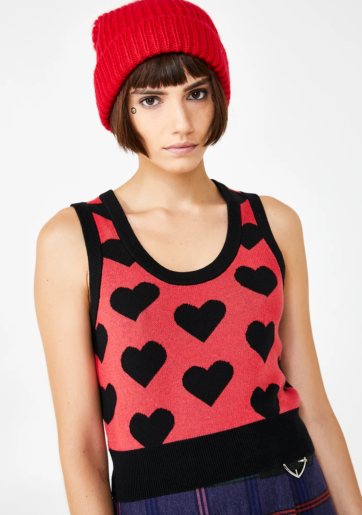 Knit Heart Tank Top