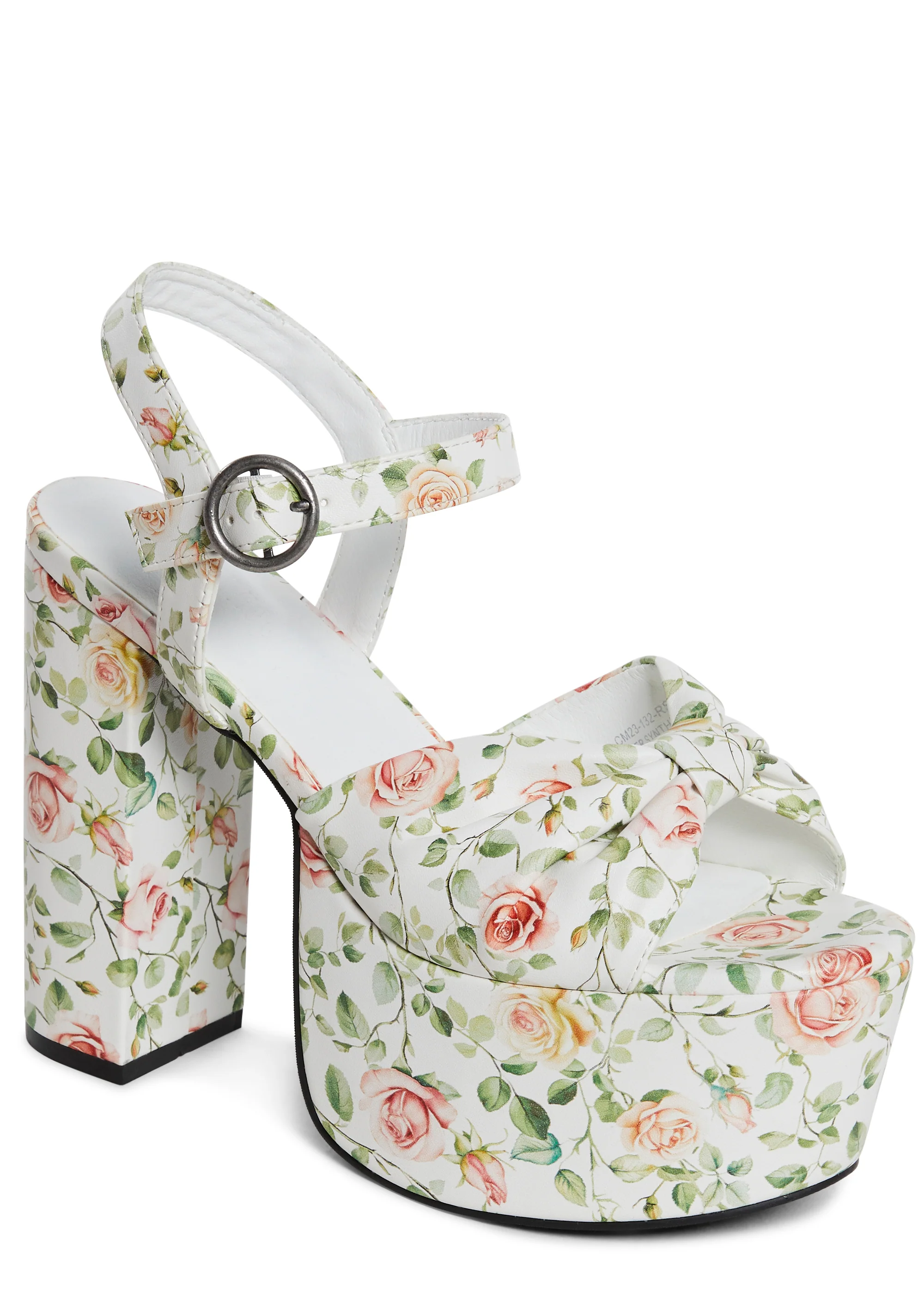 Love At Every Corner Platform Heels - Floral - Image 2