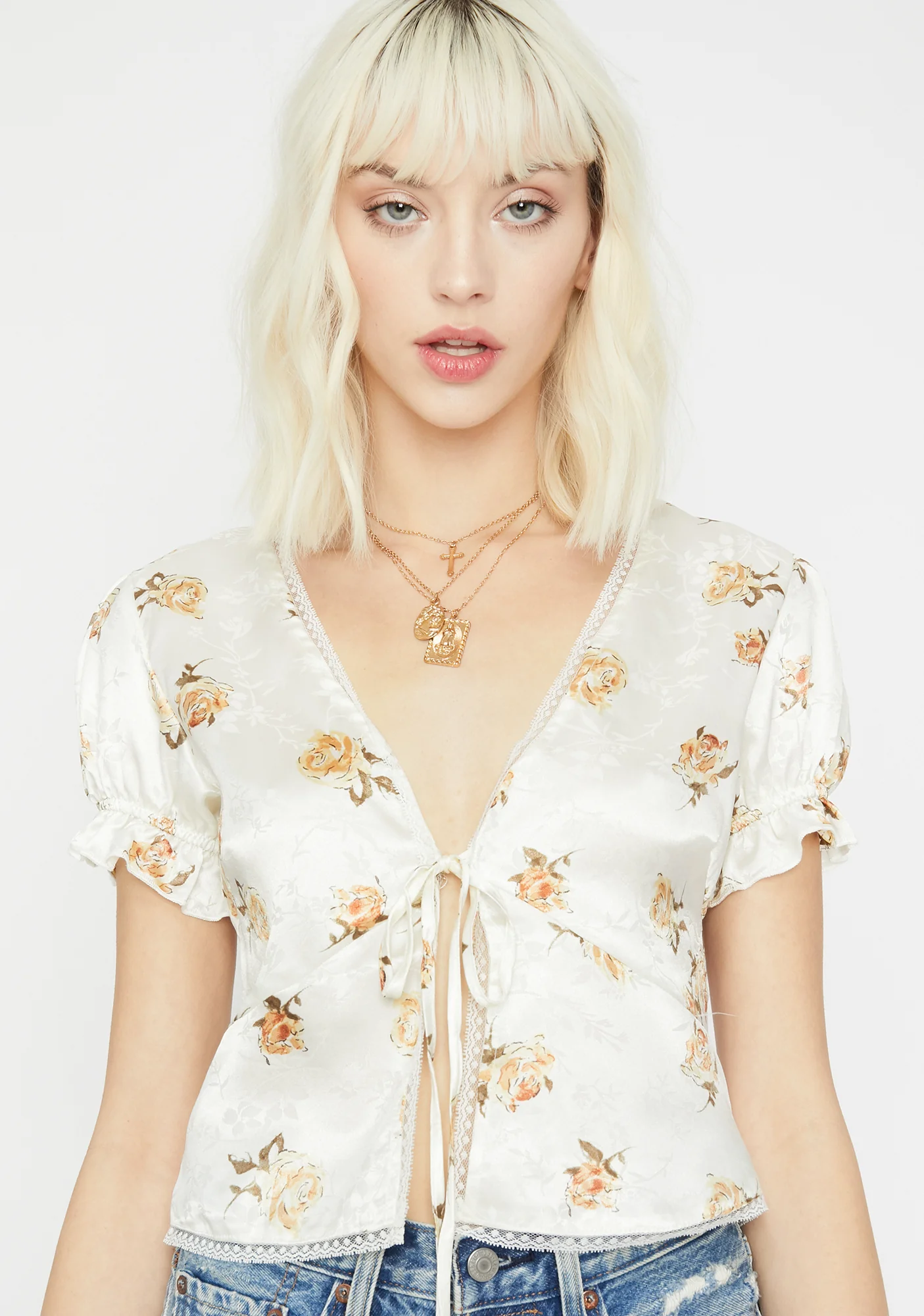 Love Me Tie Front Blouse
