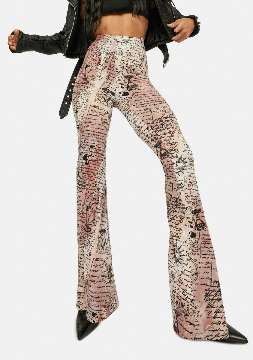 Magic Mix Alchemy Print Flare Pants