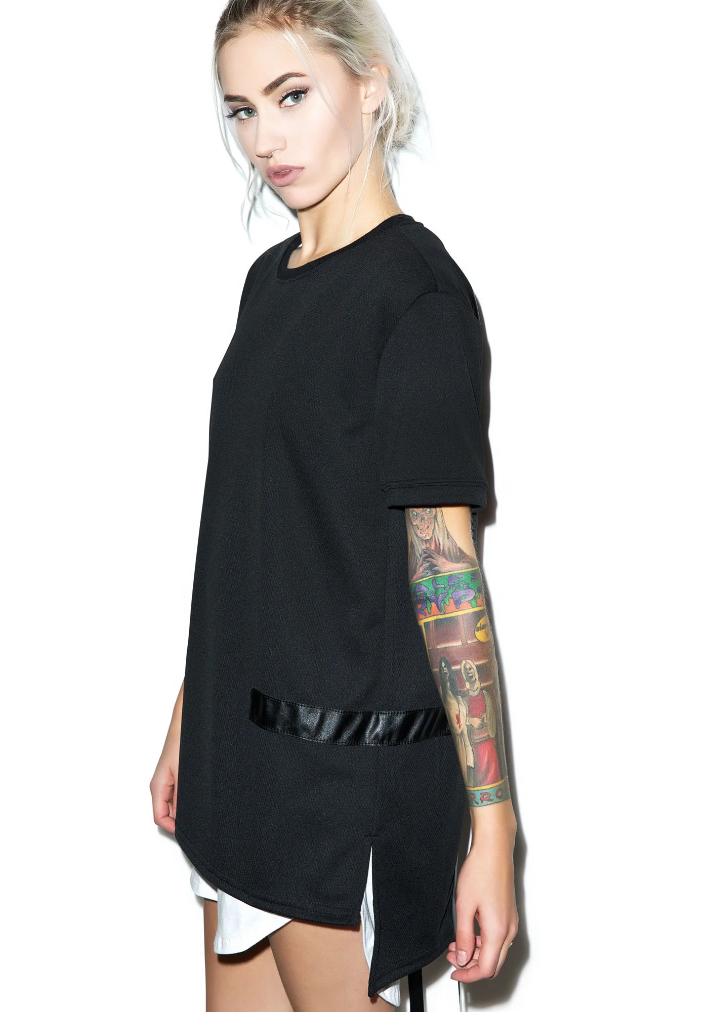 Max Leather Strips Tee - Image 8