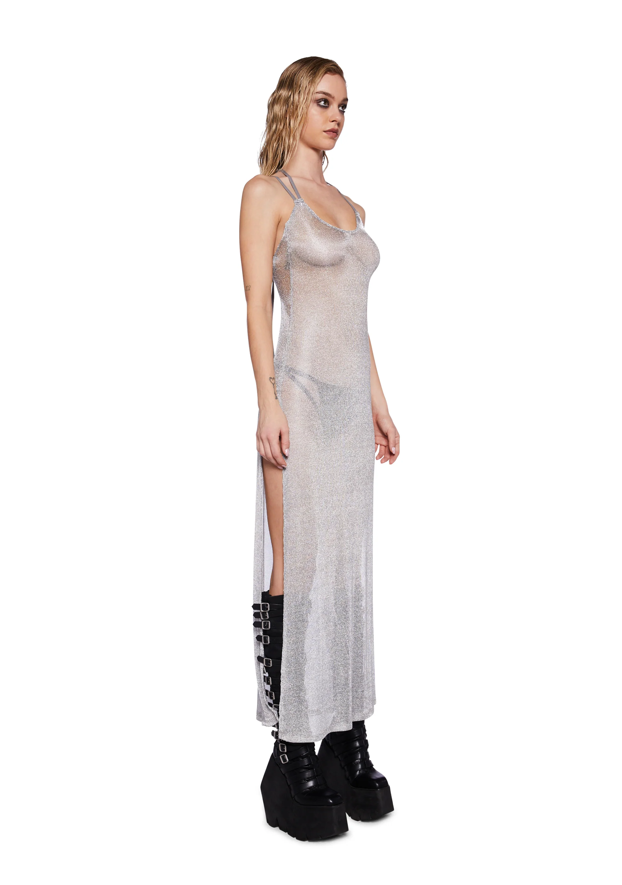Pitch Metallic Maxi Dress - Image 3