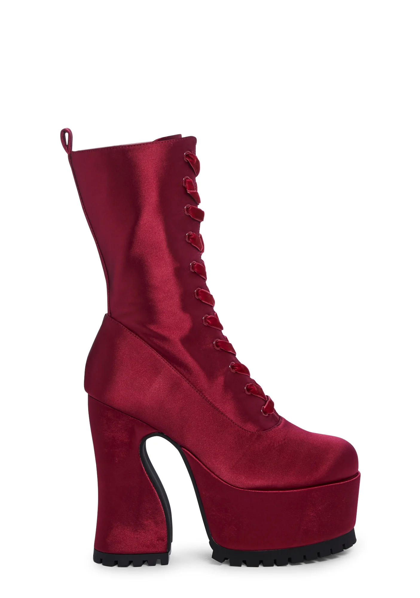 Minimal Effort Platform Boots - Red