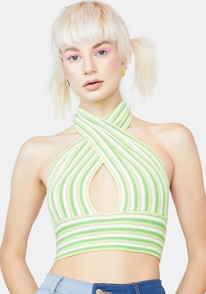 Minty Harmony In Motion Halter Top