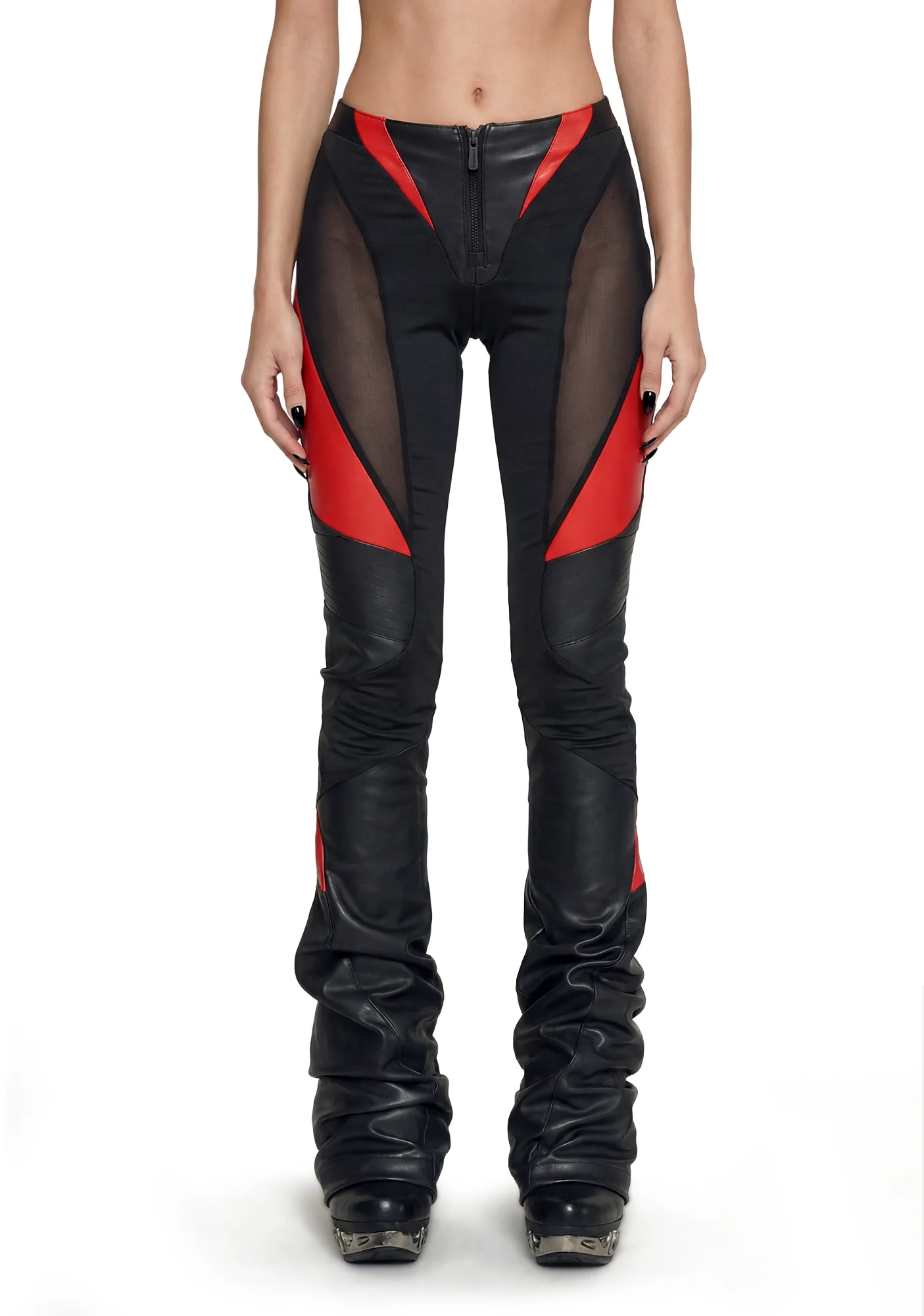 Moto Mesh Pants - Red