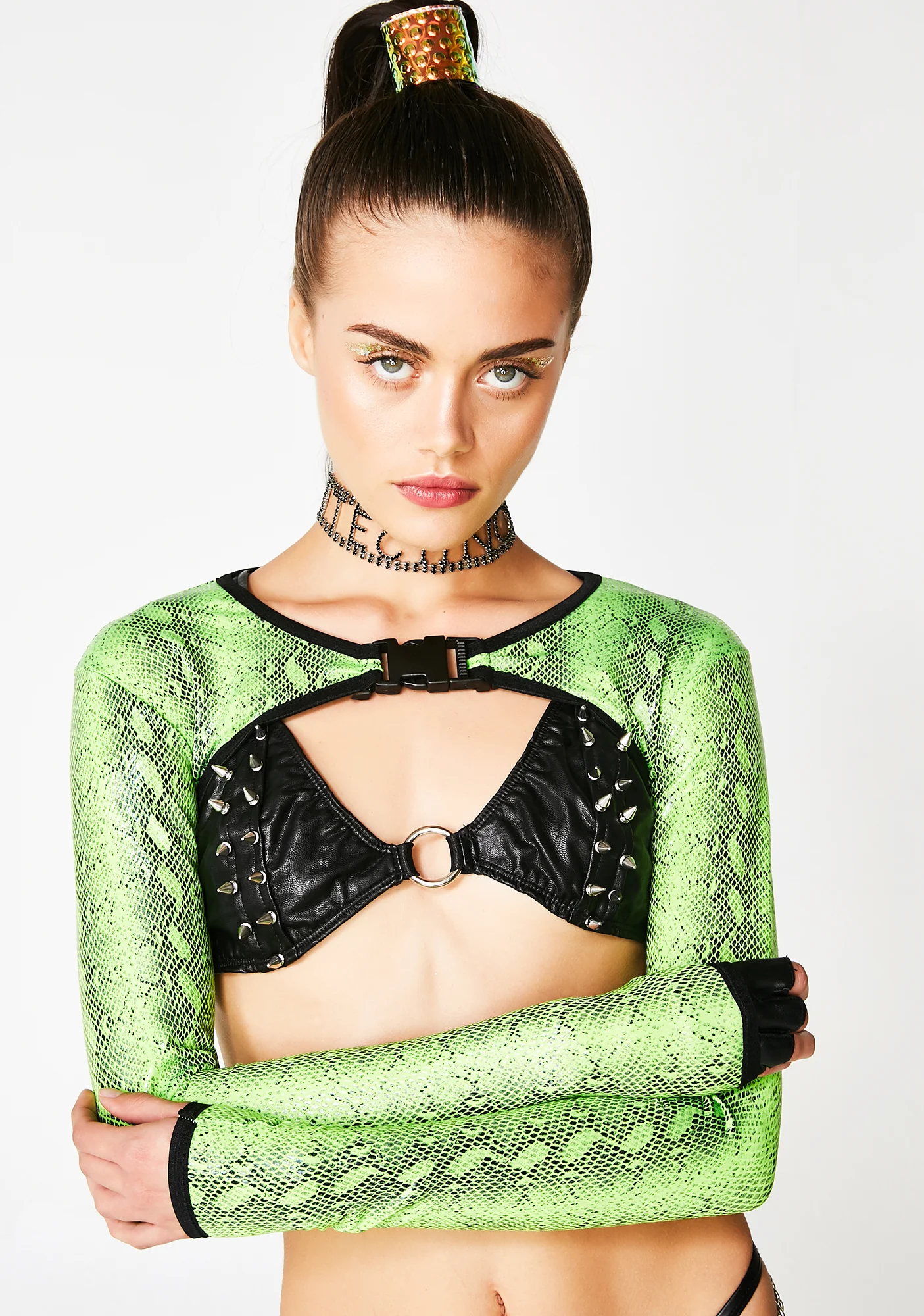 OG Sinner Snakeskin Shrug