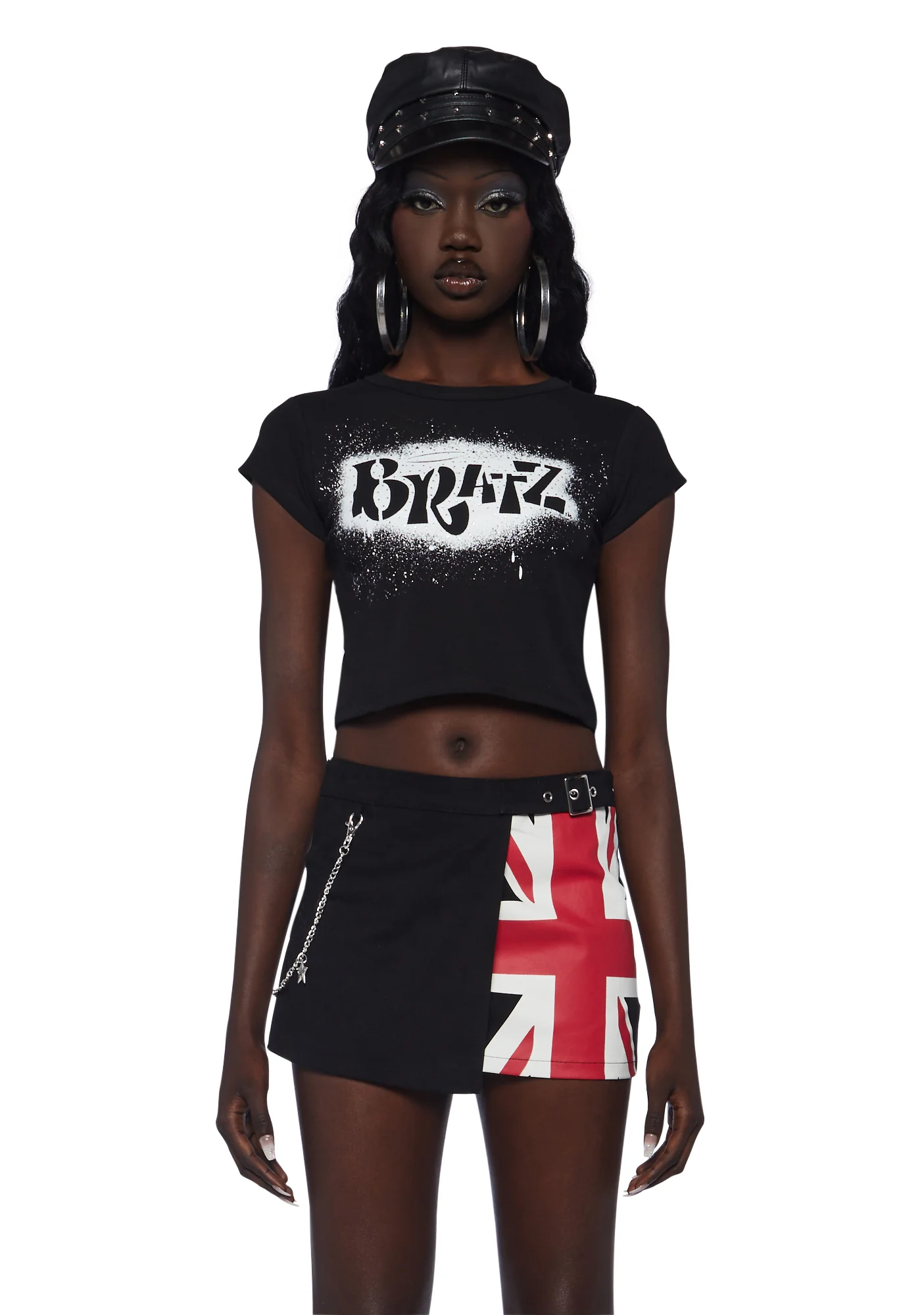 Only Girls Baby Tee- Black