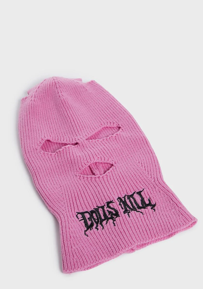 Pink DK Logo Ski Mask - Image 2