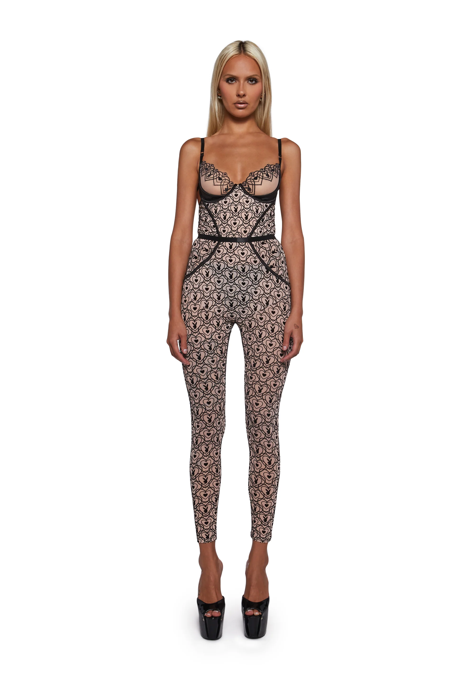 Playboy Bunny Kiss Sleeveless Catsuit