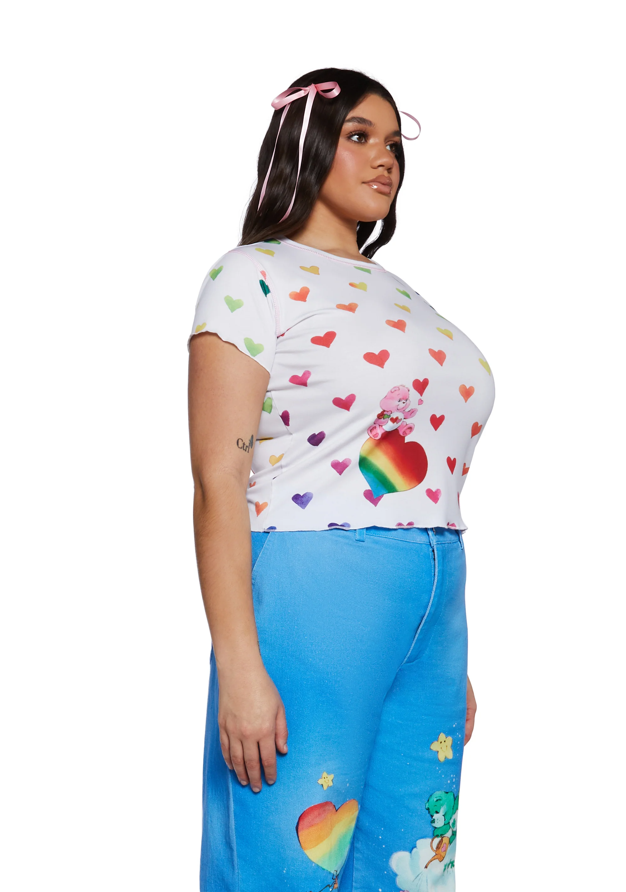 Plus Cheering For You Baby Tee - Image 3